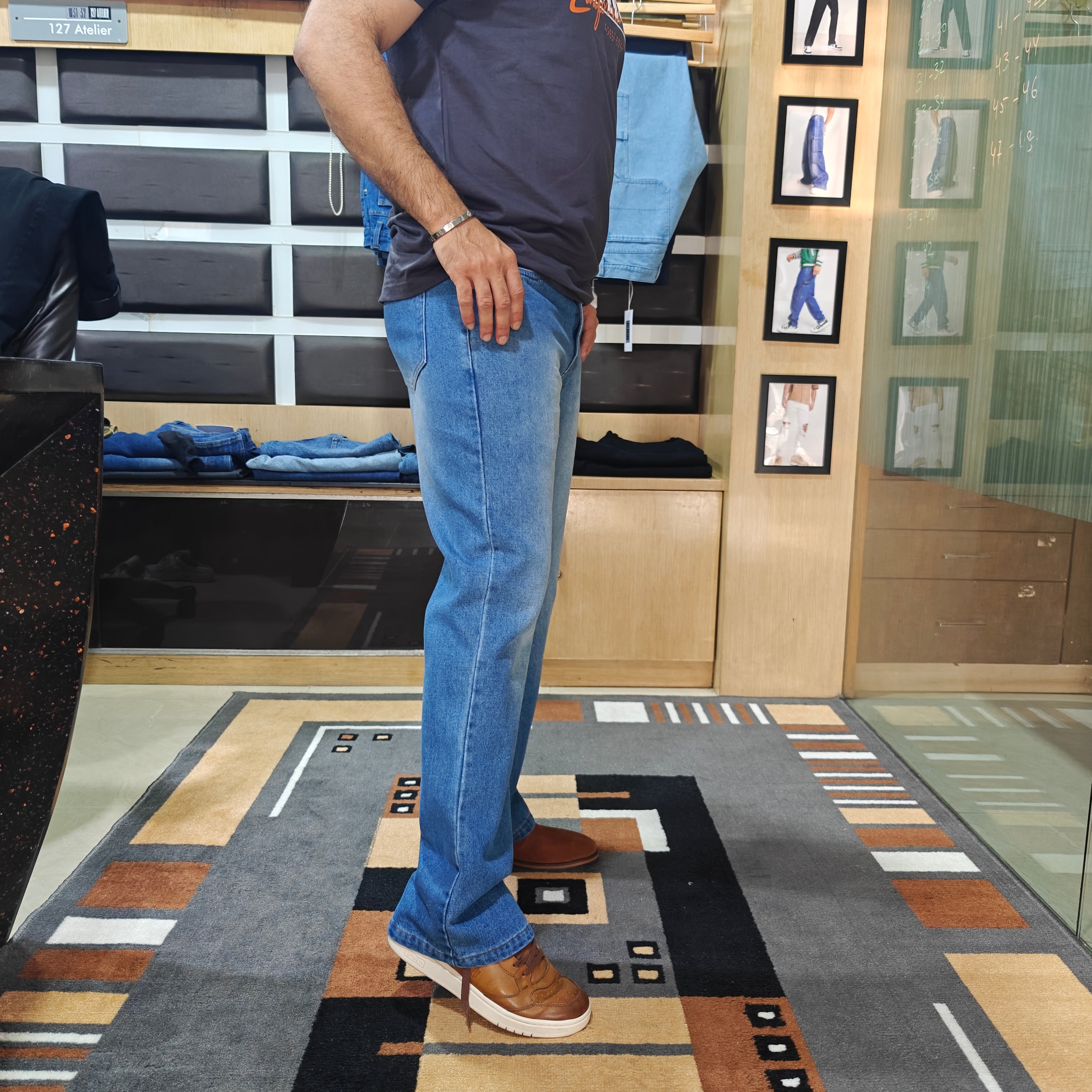Classic Mid Blue Bootcut Jeans