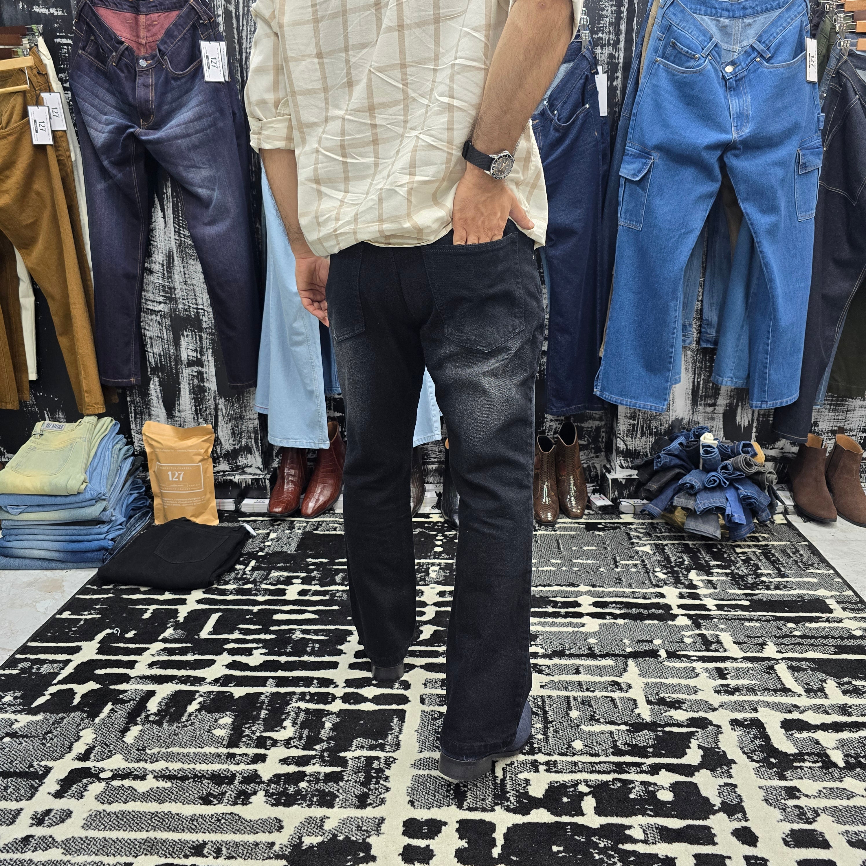 Smoked Black Vintage Fade Jeans