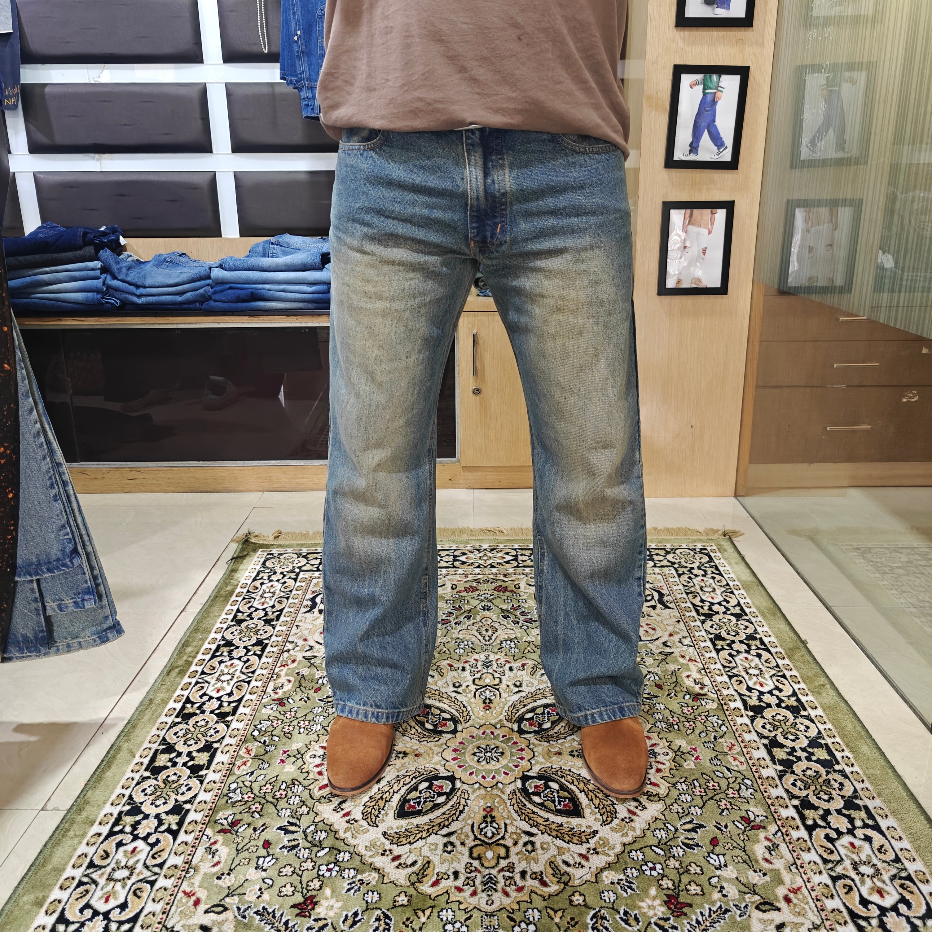 Heritage Stonewash Bootcut Jeans