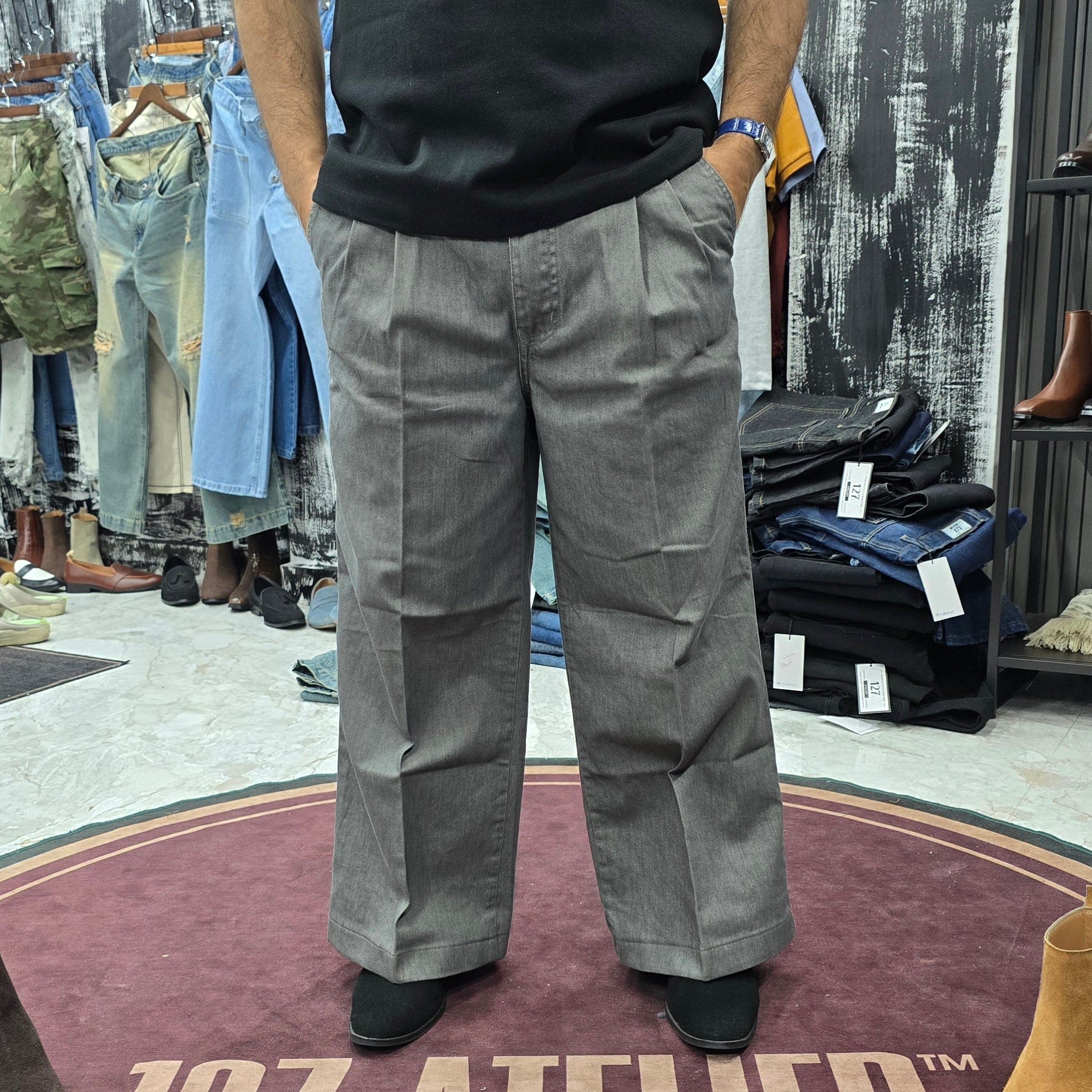 Heritage Pleated Wide Leg