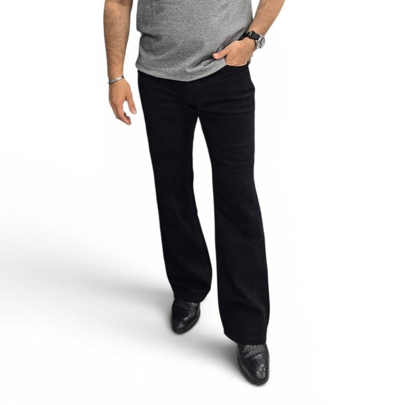 Jet Black Bootcut Jeans