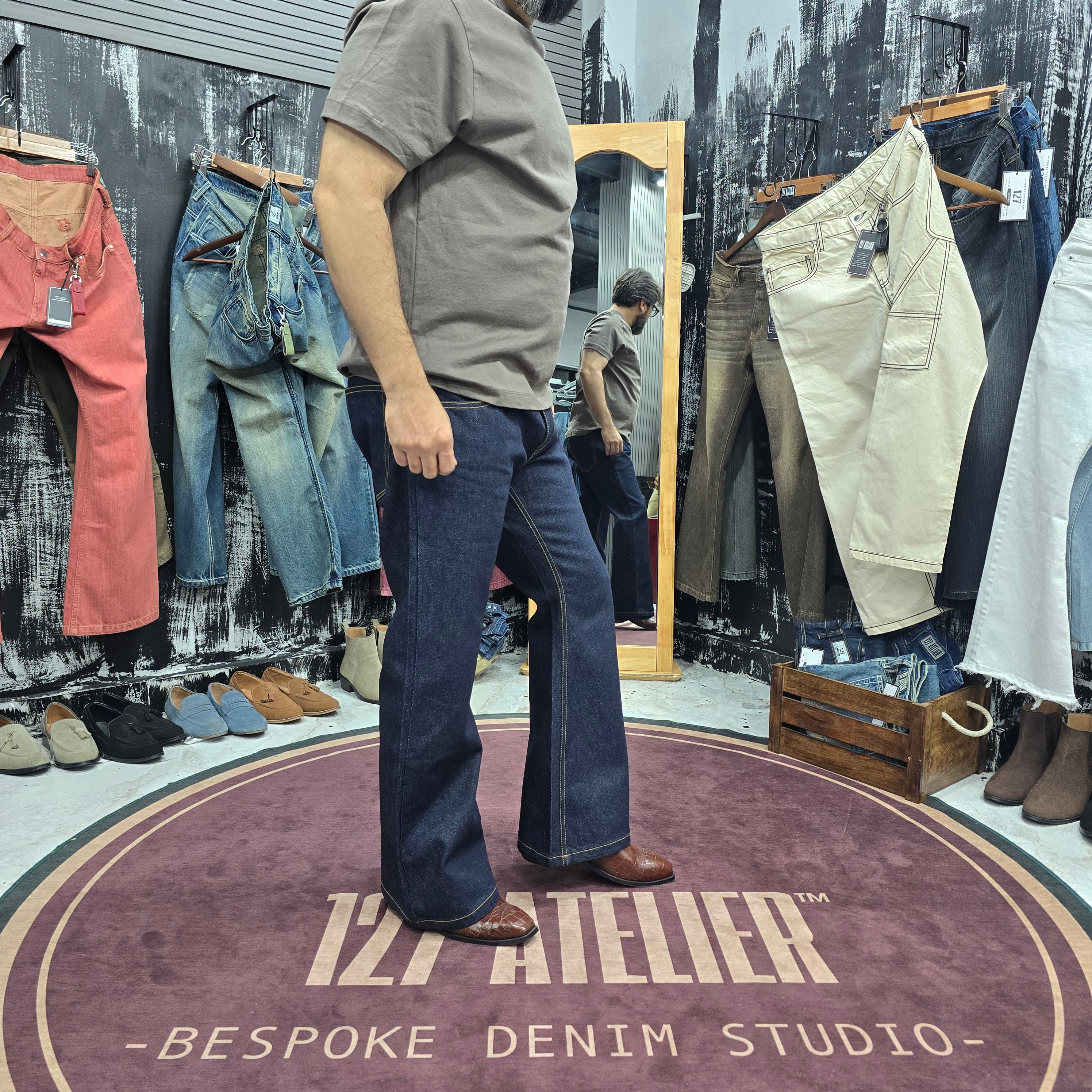 Raw Indigo Classic Bootcut Jeans