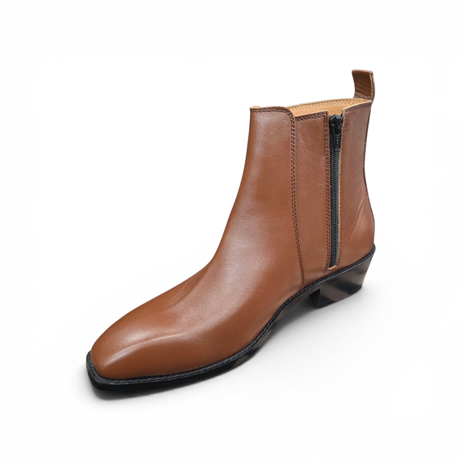 Tan leather Cuban