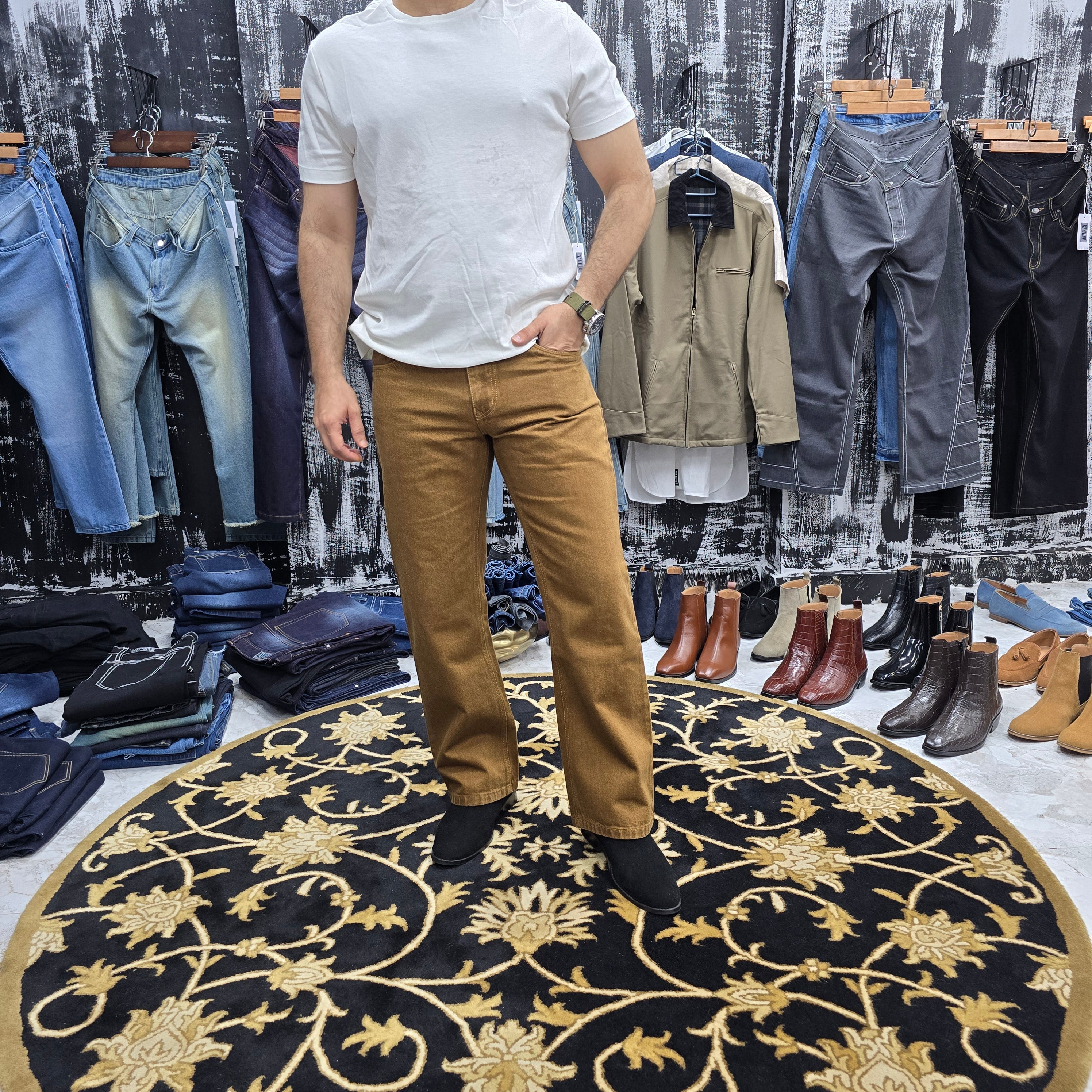 Desert Tobacco Straight-Leg Jeans