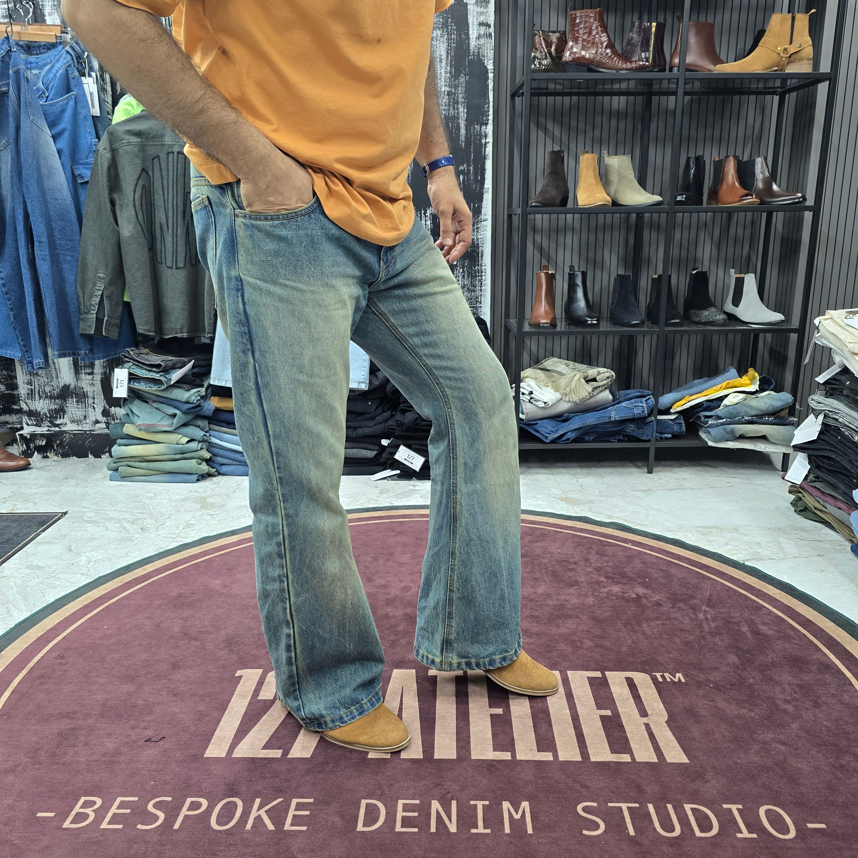 Vintage Sky Fade Bootcut Jeans