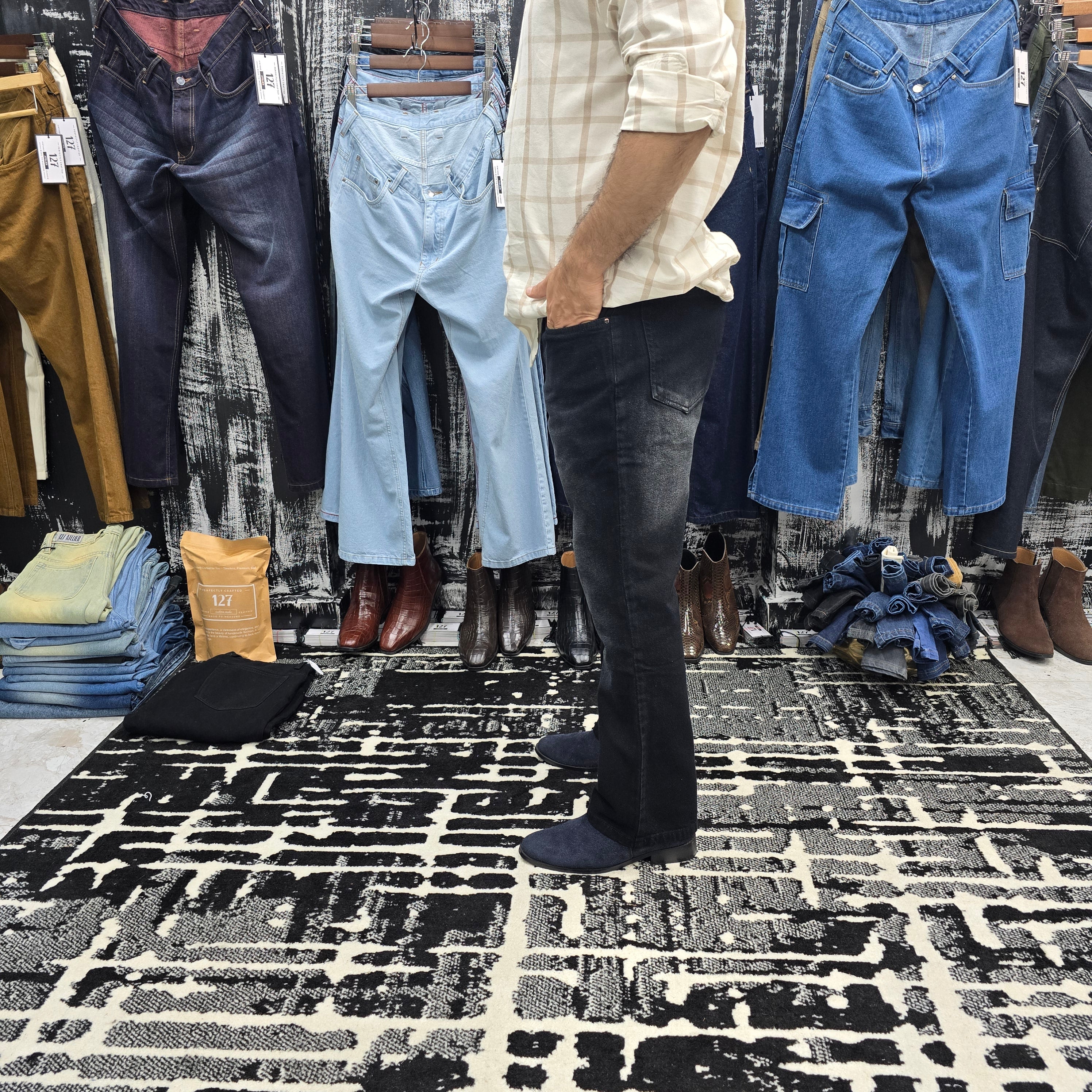 Smoked Black Vintage Fade Jeans