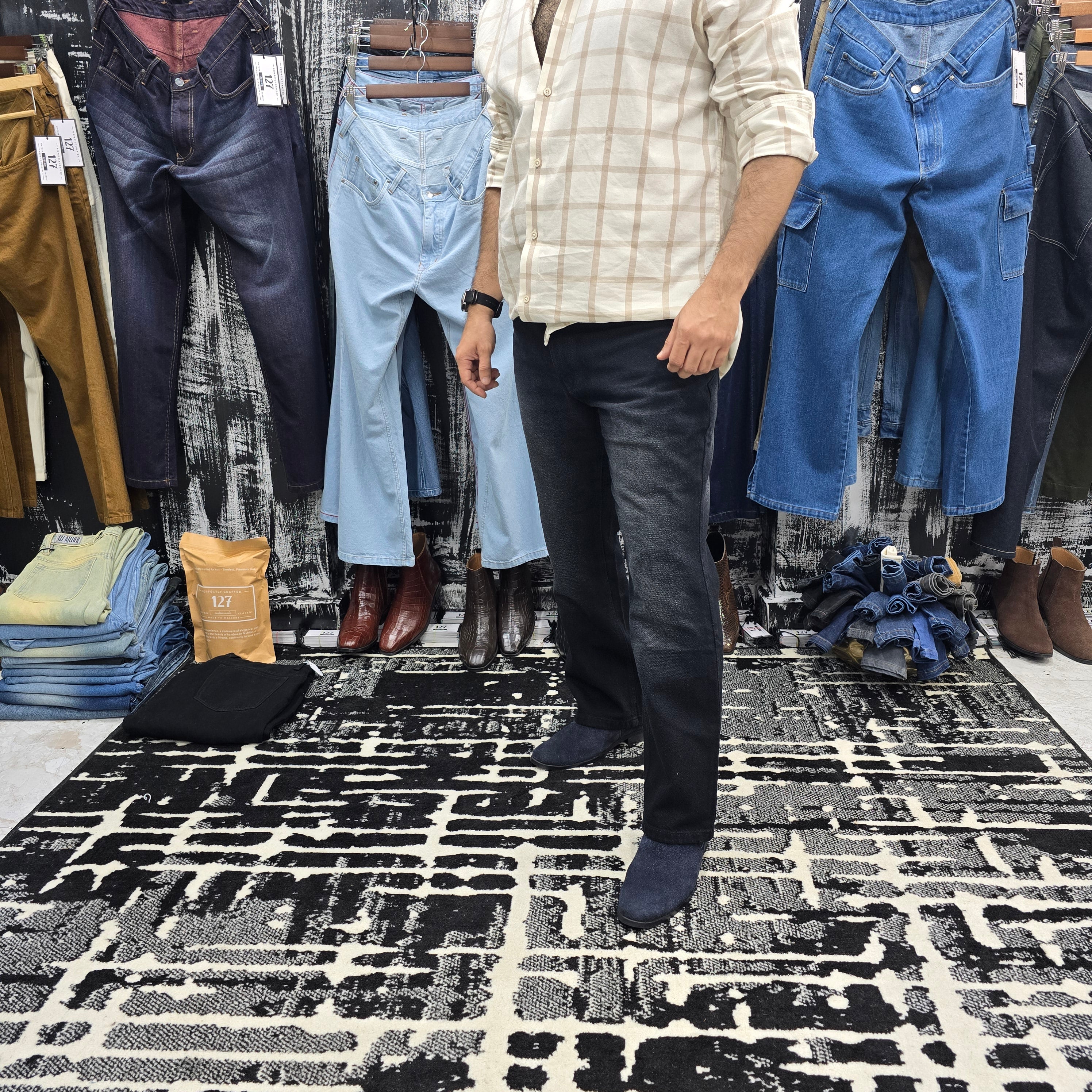 Smoked Black Vintage Fade Jeans