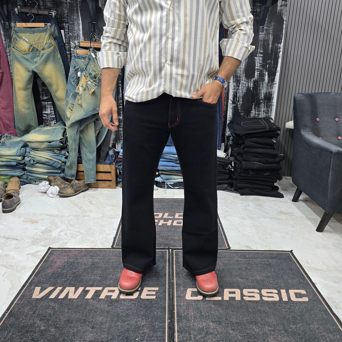The Crimson Stitch Bootcut Jean