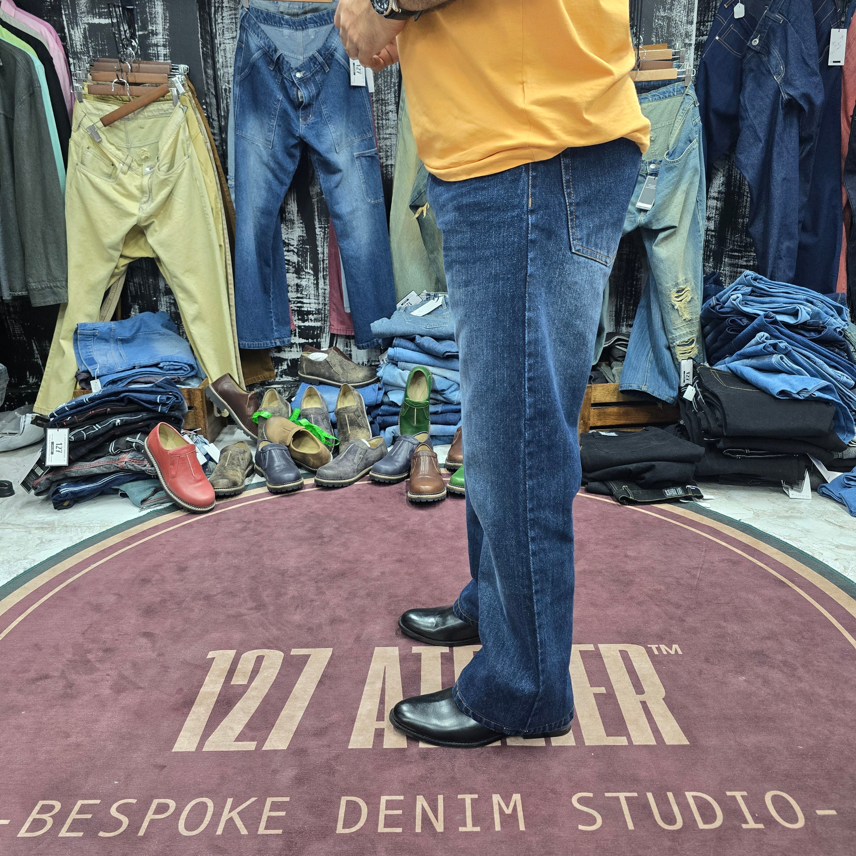 Relaxed Fit Jeans In Deep Indigo Wash