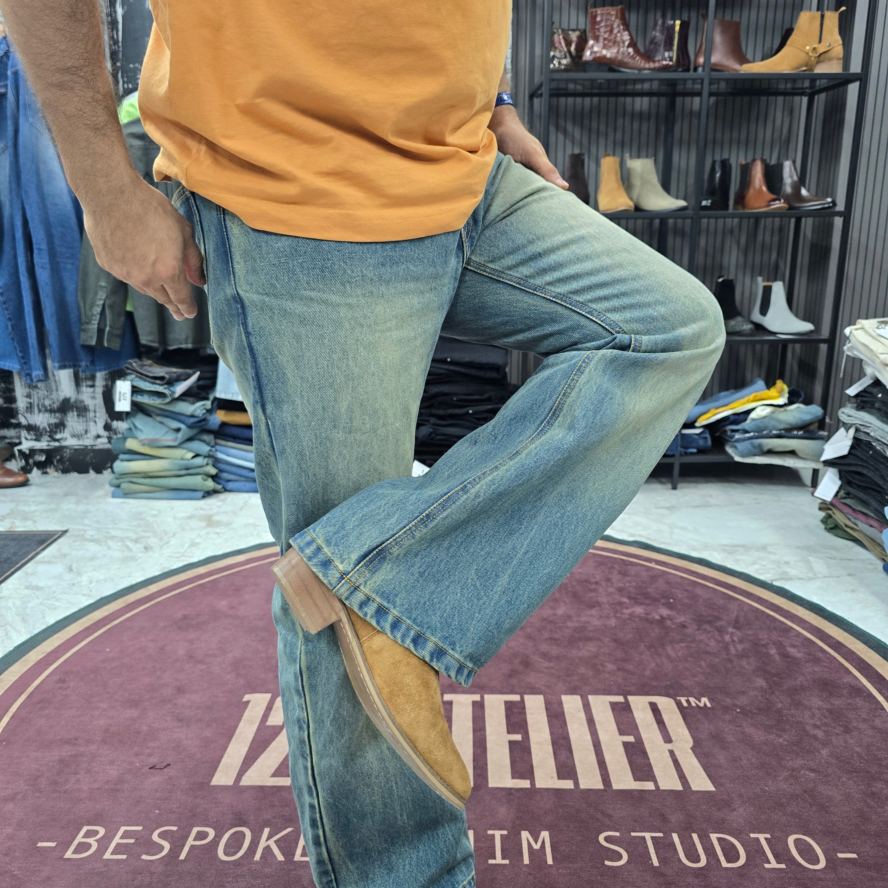 Vintage Sky Fade Bootcut Jeans