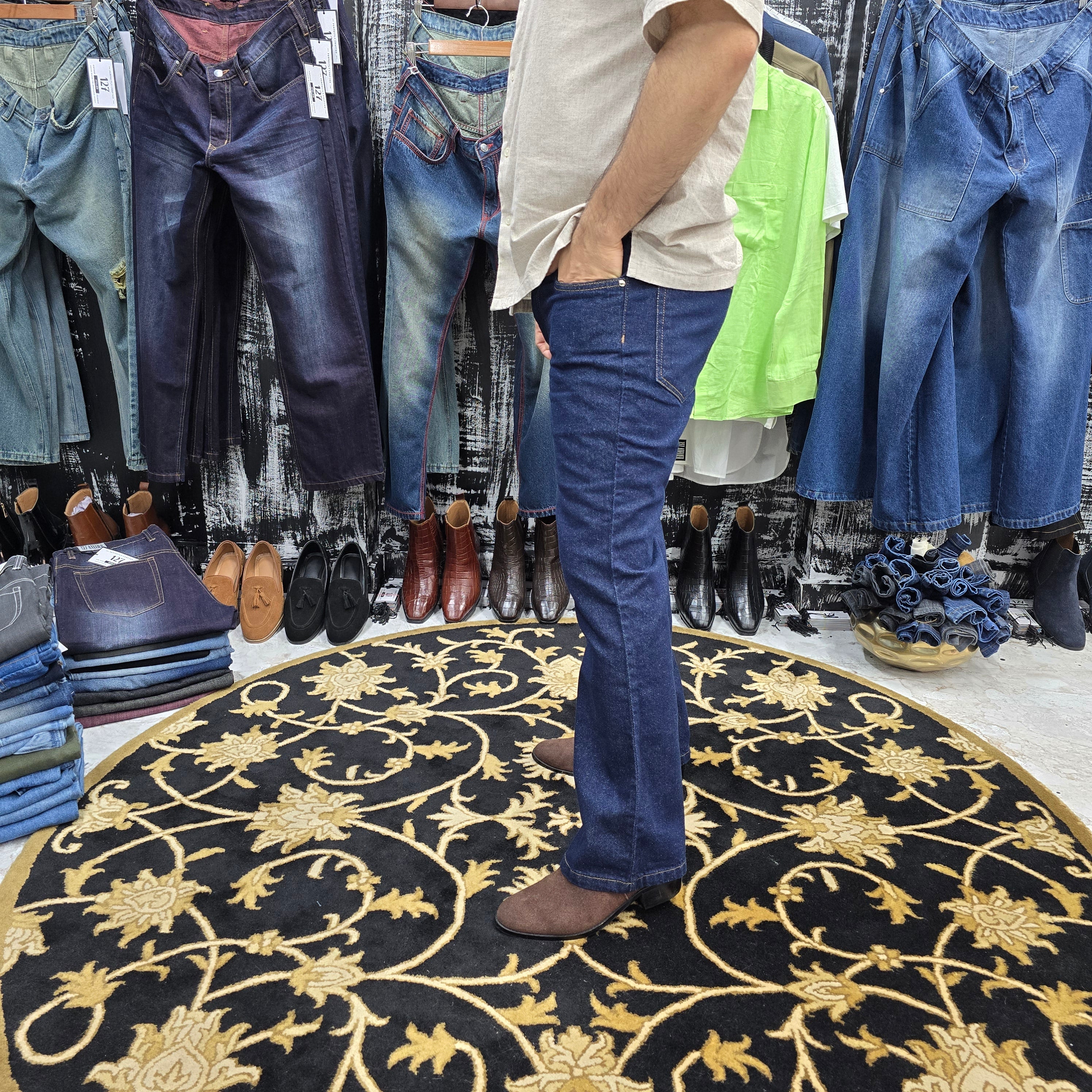 Raw Indigo Straight Fit Jeans