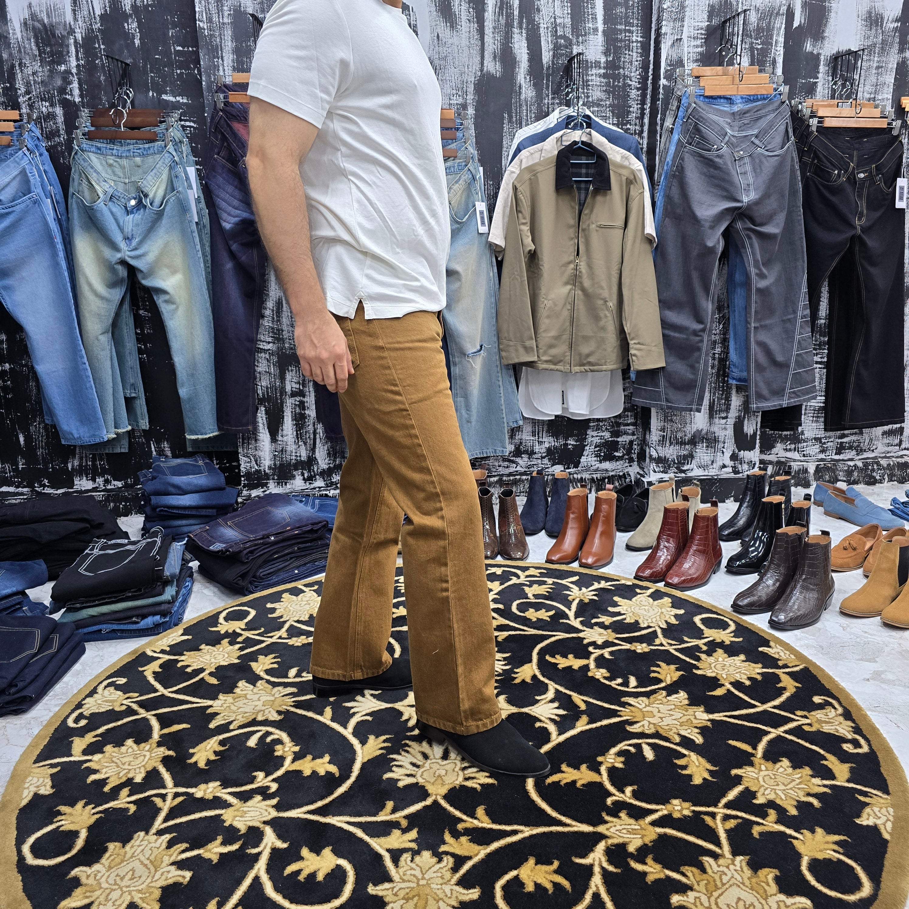 Desert Tobacco Straight-Leg Jeans