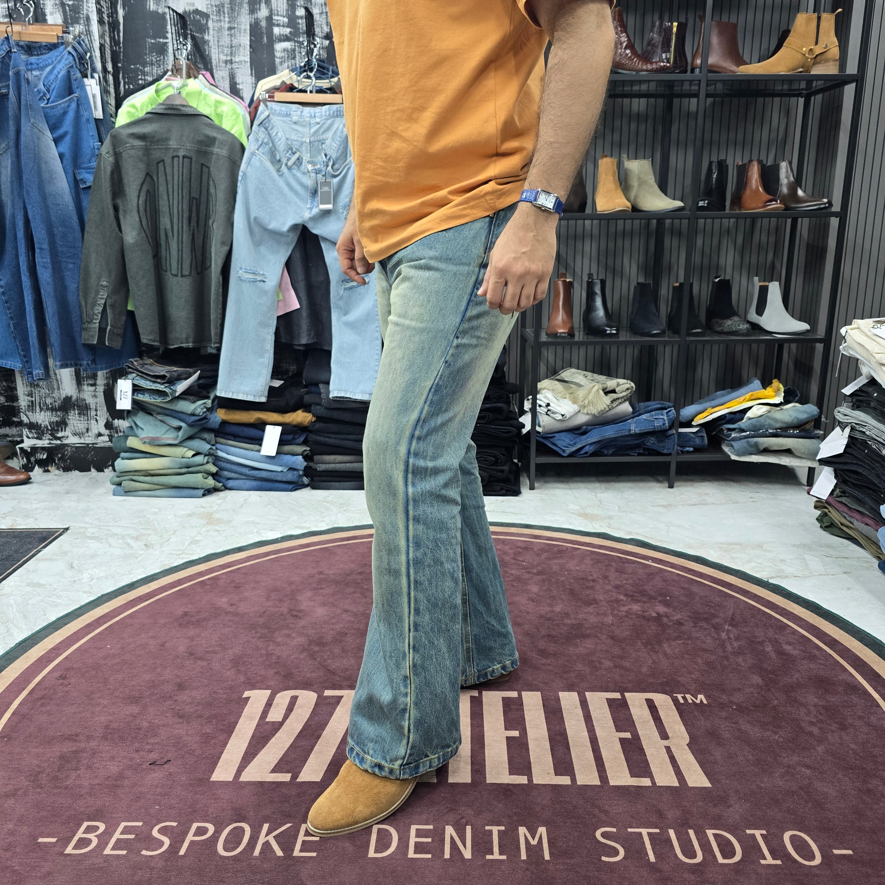 Vintage Sky Fade Bootcut Jeans