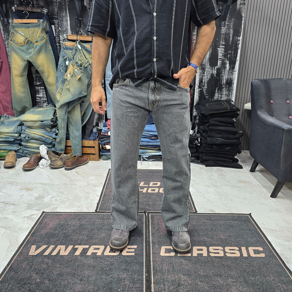 The Carbon Utility Zip Jean