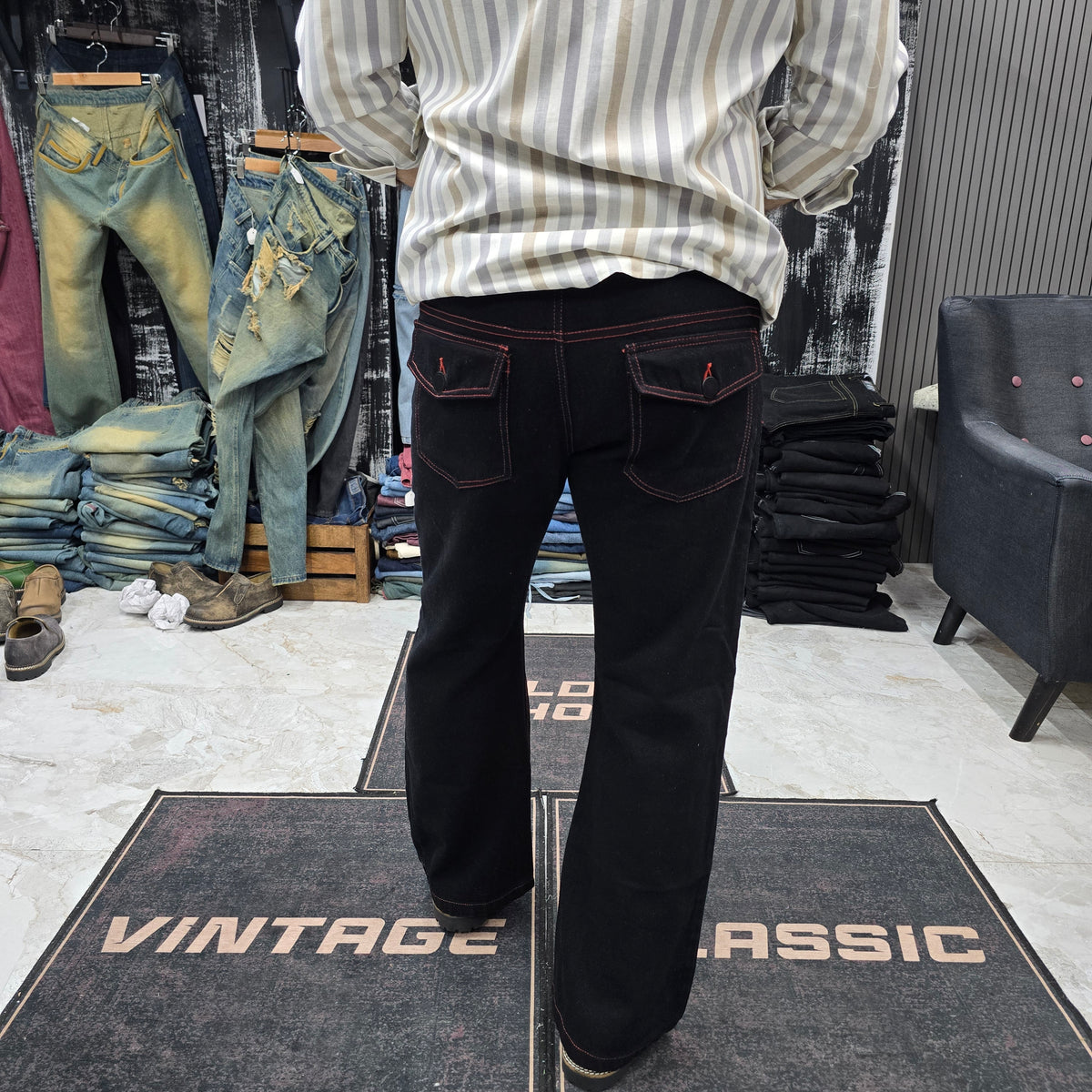 The Crimson Stitch Bootcut Jean