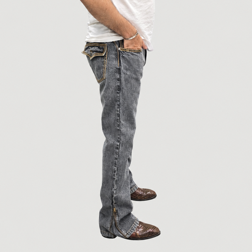 The Carbon Utility Zip Jean
