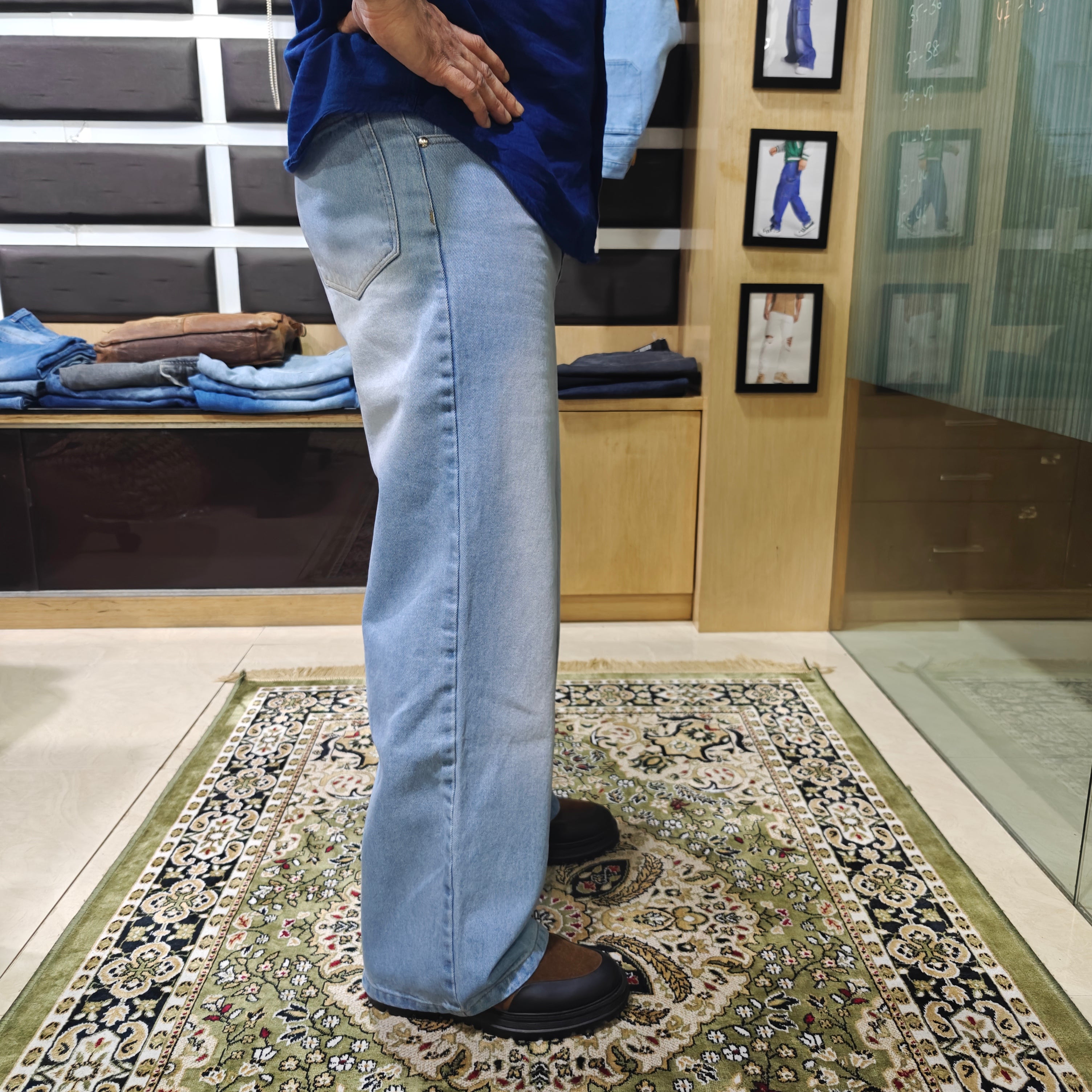 Glacier Blue Wide Leg Jeans