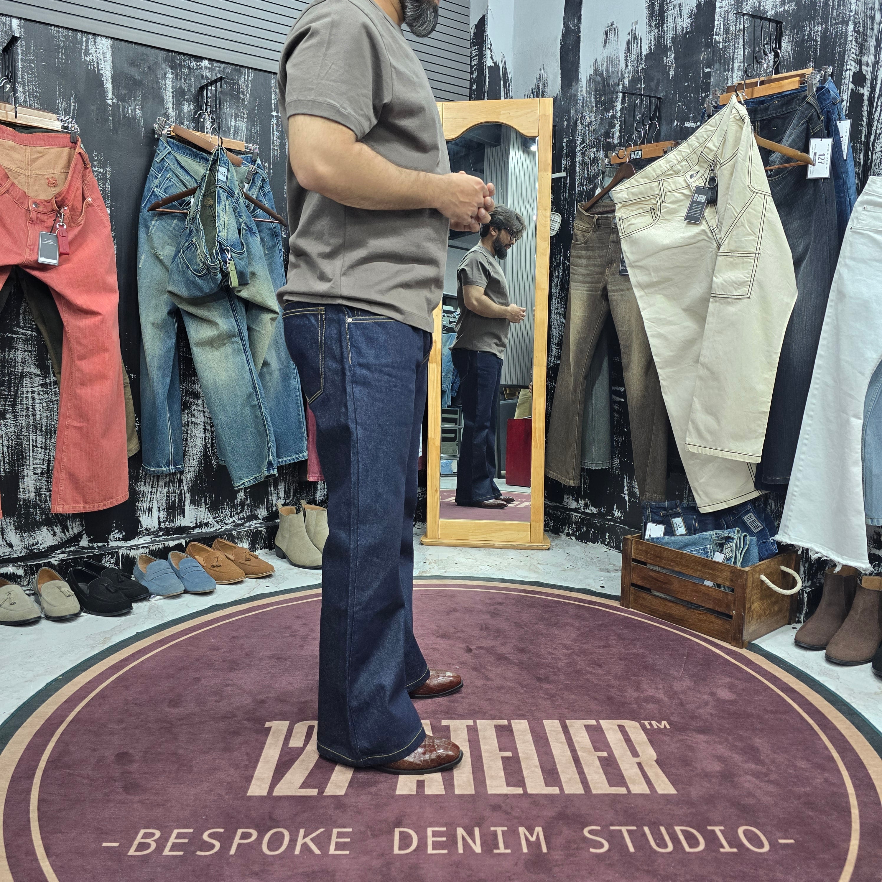 Raw Indigo Classic Bootcut Jeans