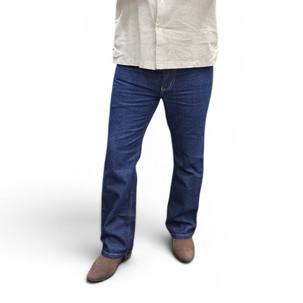 Raw Indigo Straight Fit Jeans