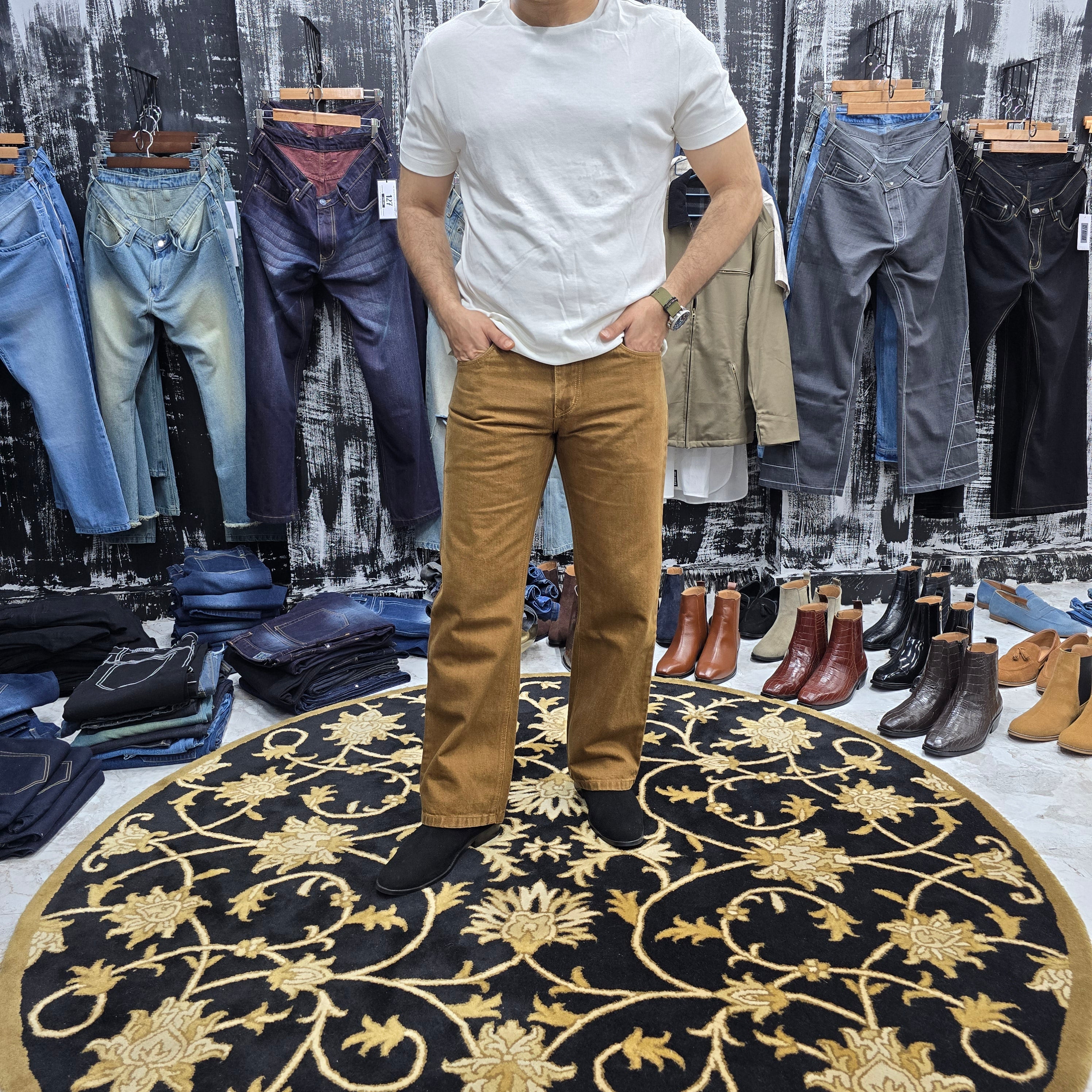 Desert Tobacco Straight-Leg Jeans