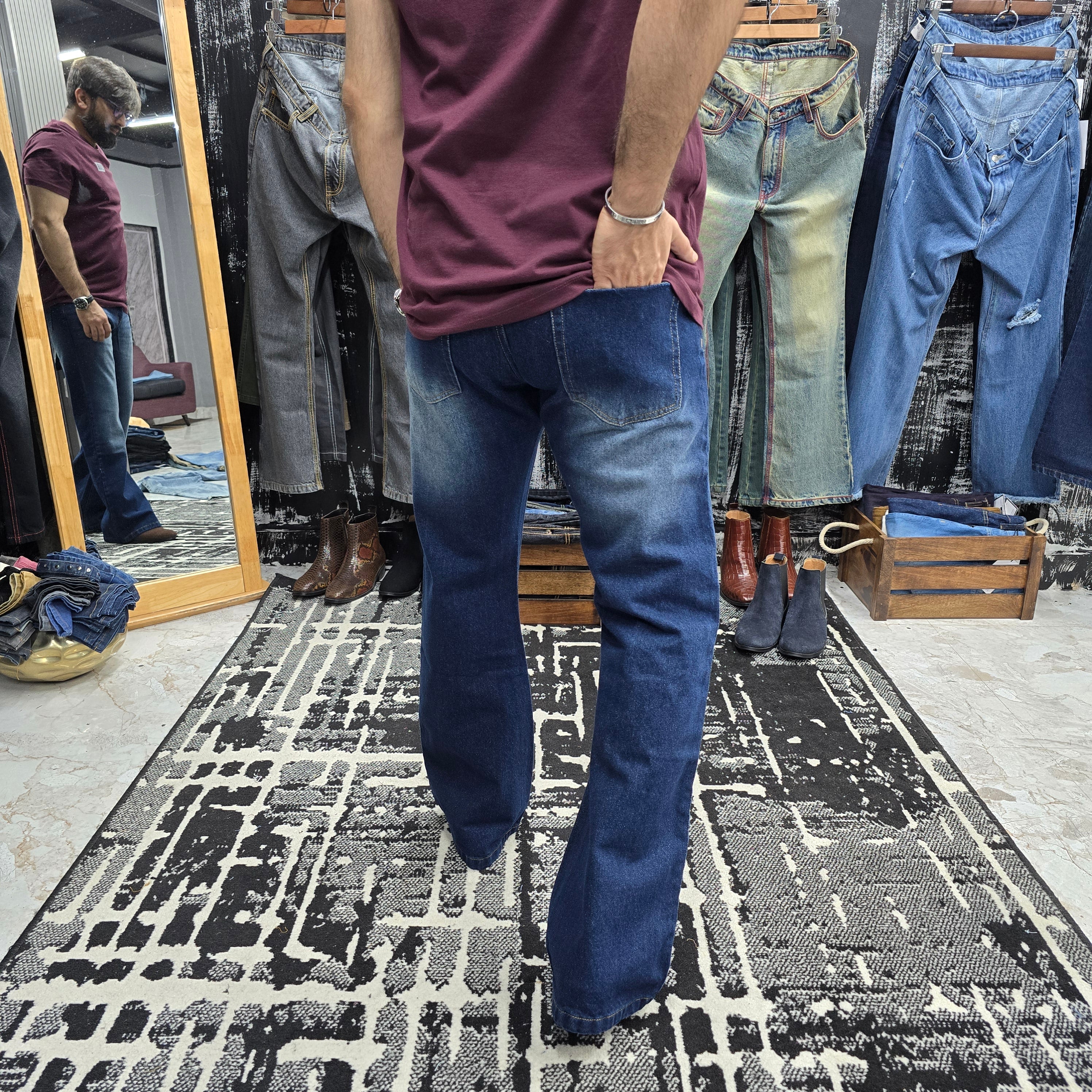 Midnight Fade Bootcut Jeans
