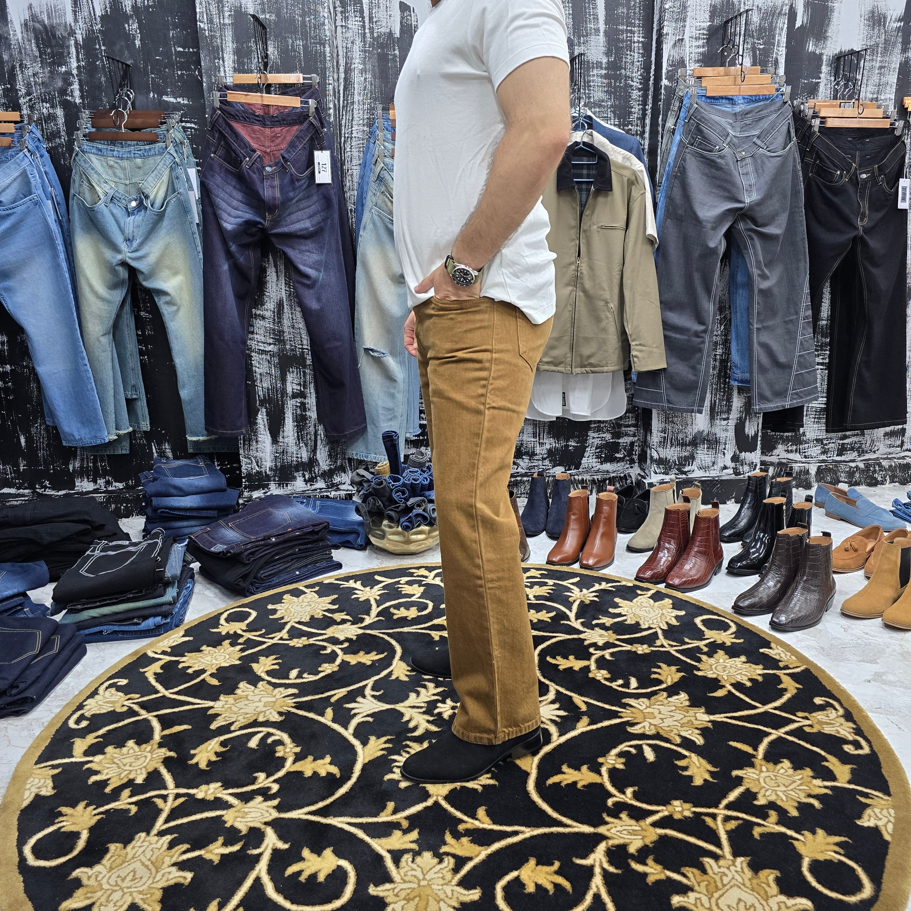 Desert Tobacco Straight-Leg Jeans
