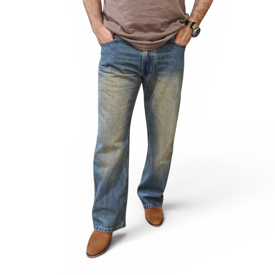 Heritage Stonewash Bootcut Jeans