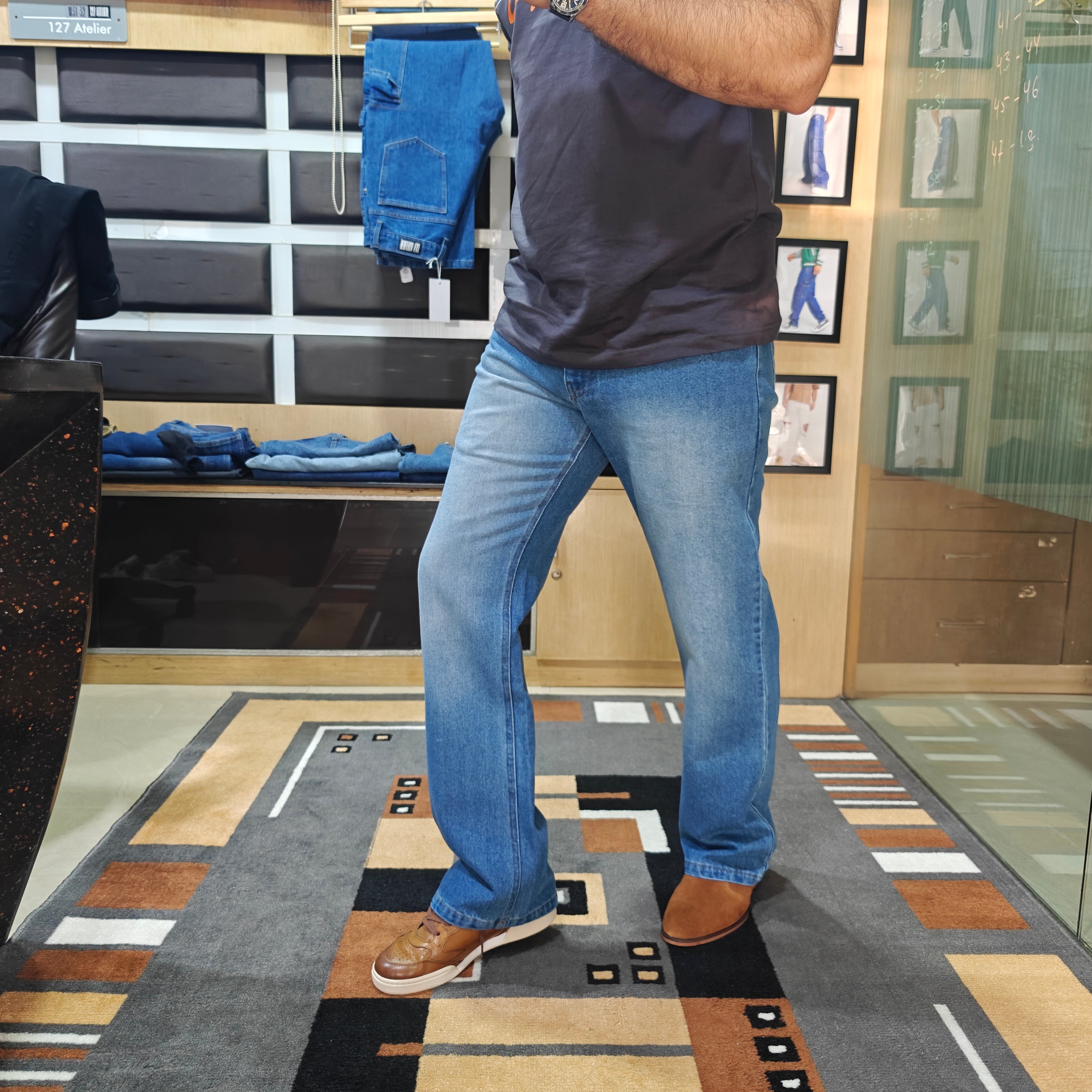 Classic Mid Blue Bootcut Jeans