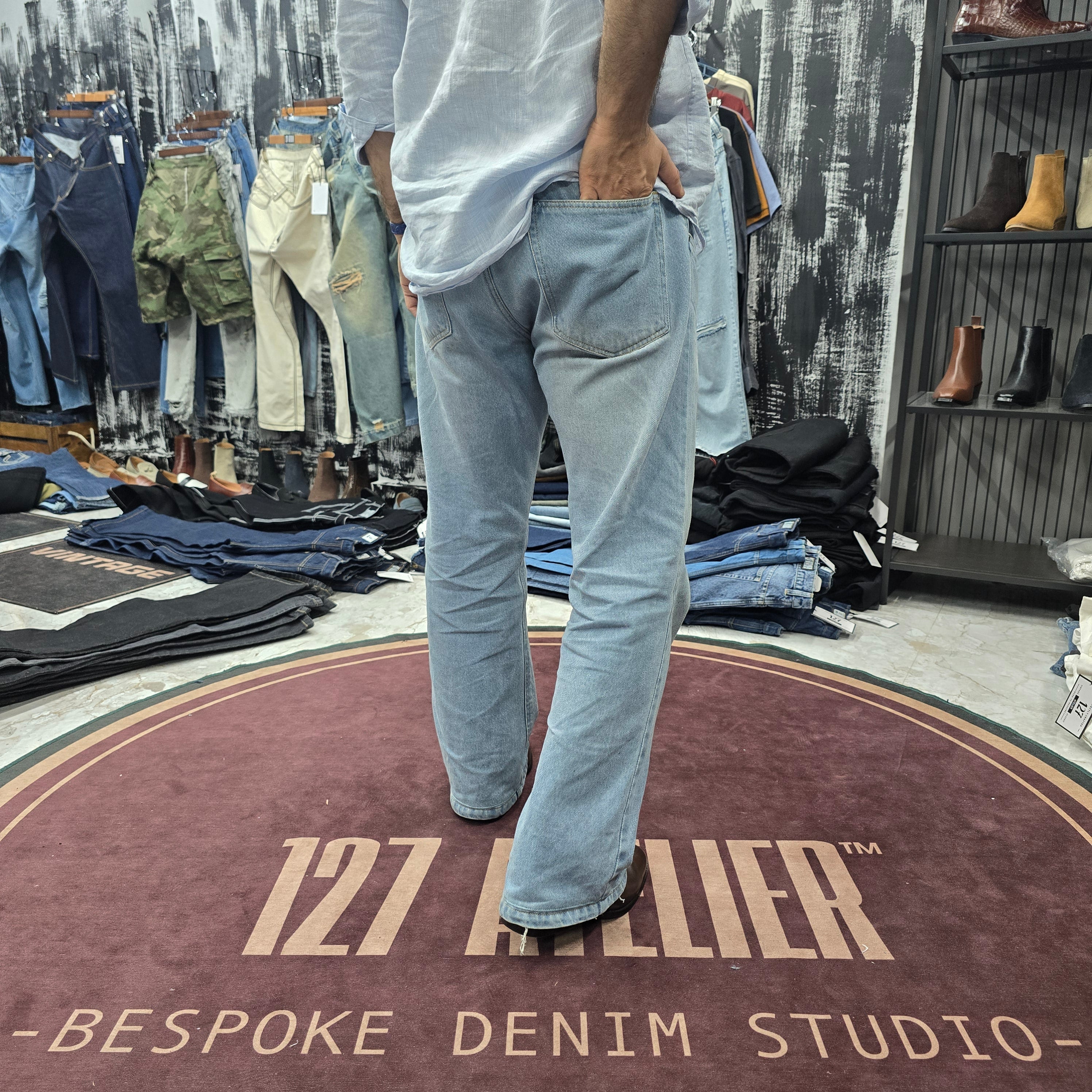 Ice Blue Vintage Bootcut Jeans