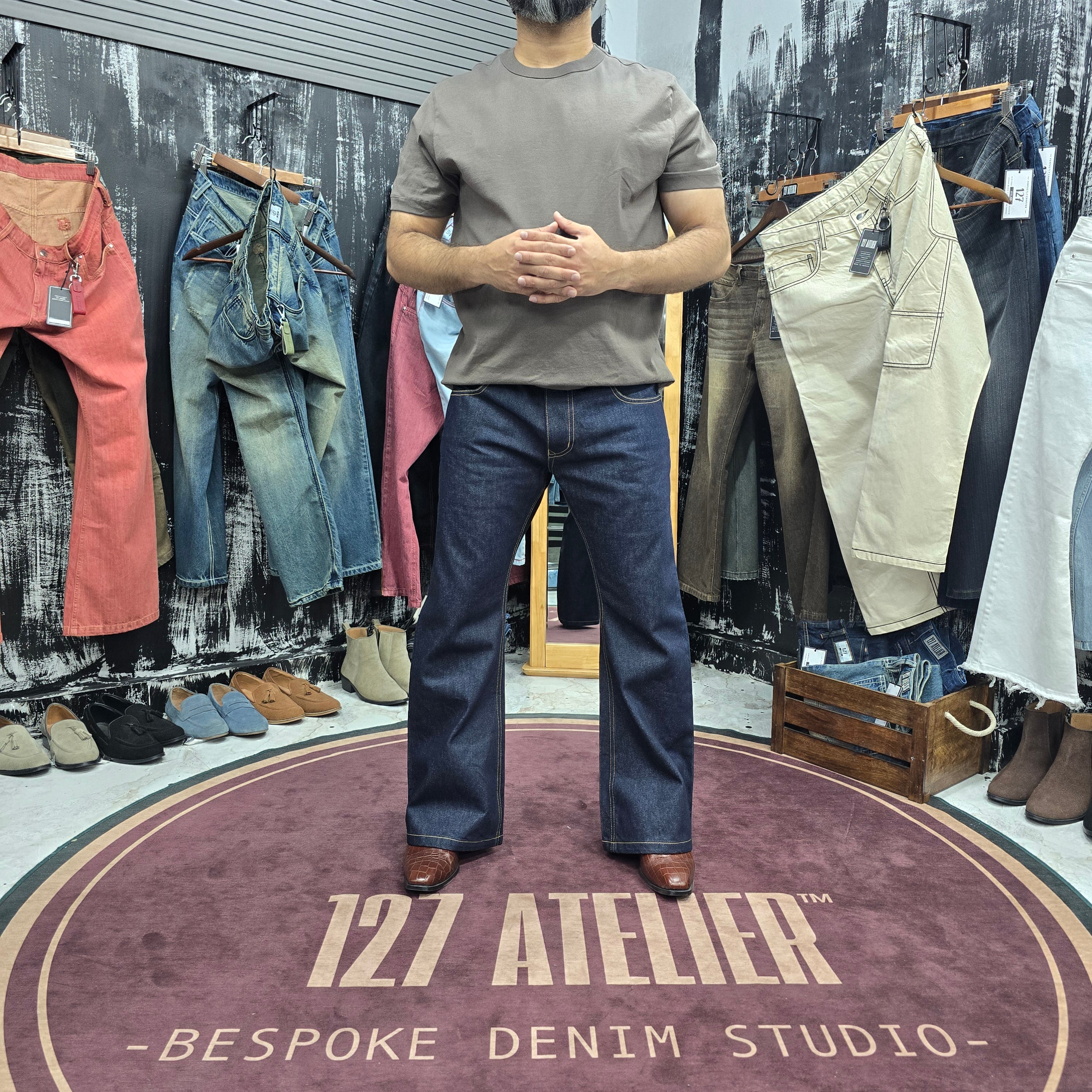 Raw Indigo Classic Bootcut Jeans