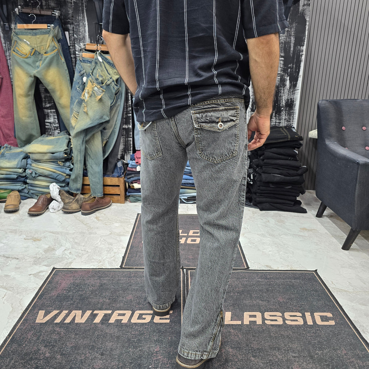 The Carbon Utility Zip Jean