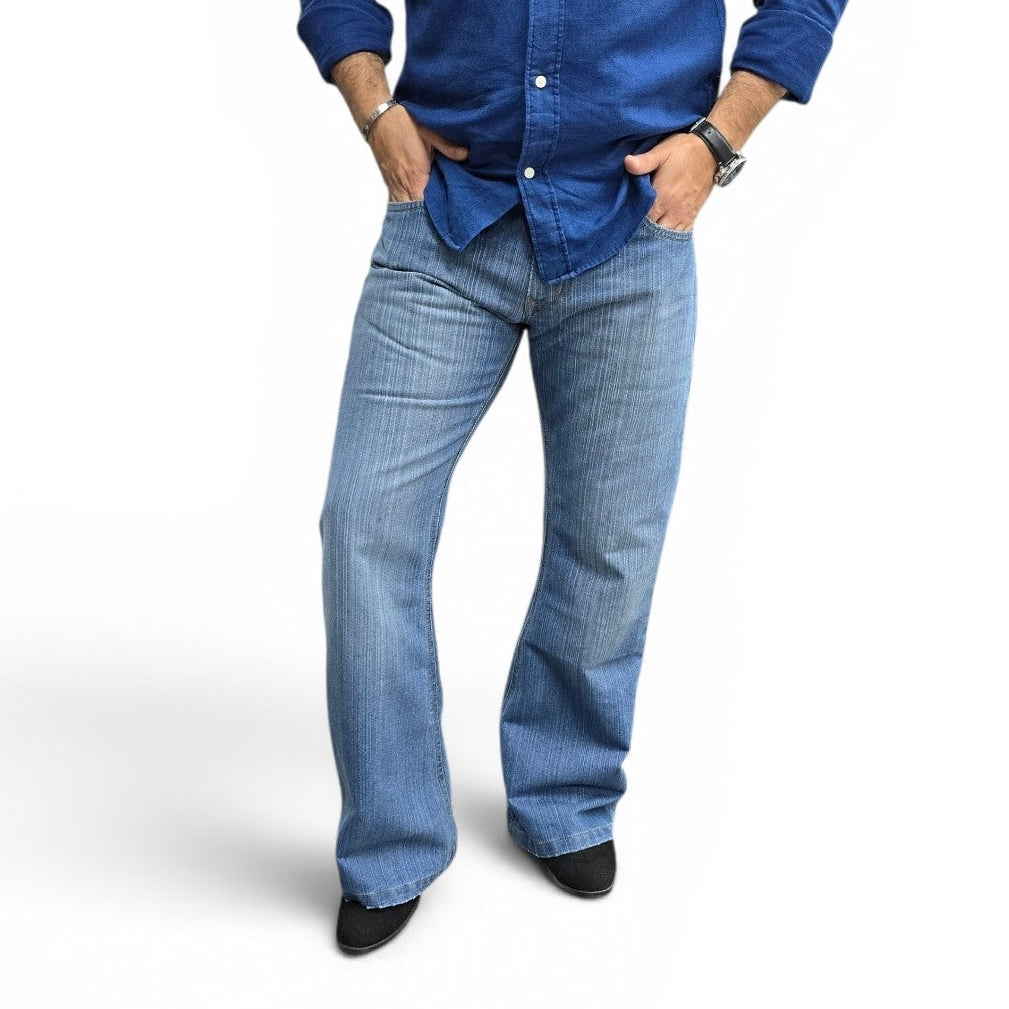 Skyline Slub Denim Bootcut Jeans