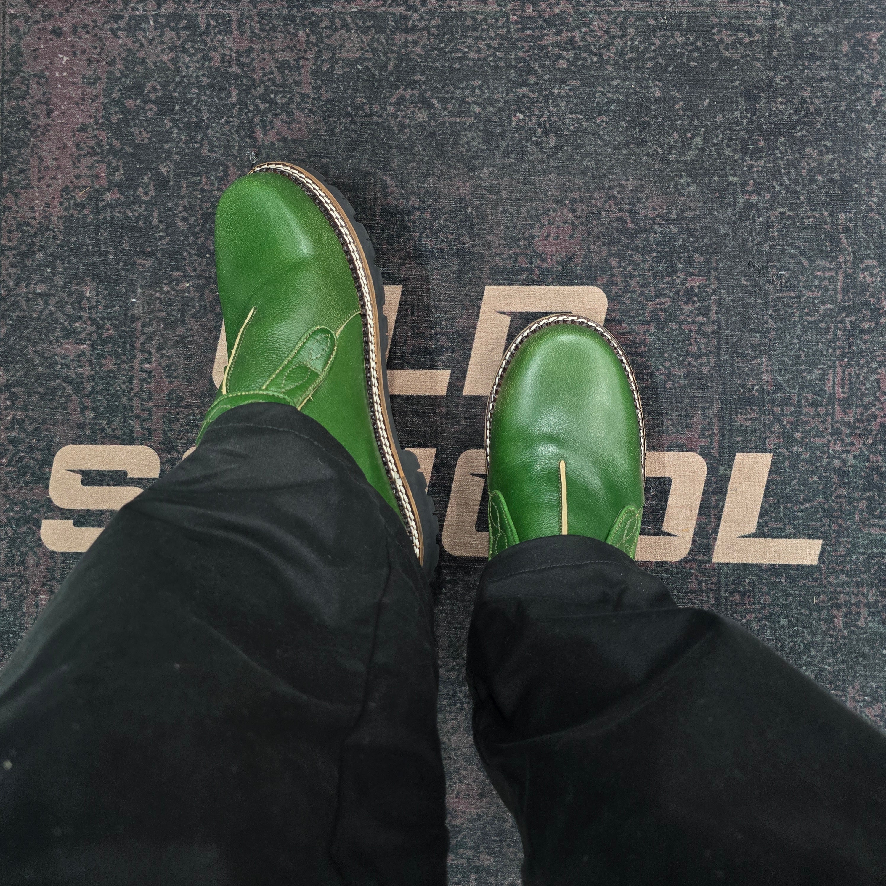 Noir Heritage Slip on in Green