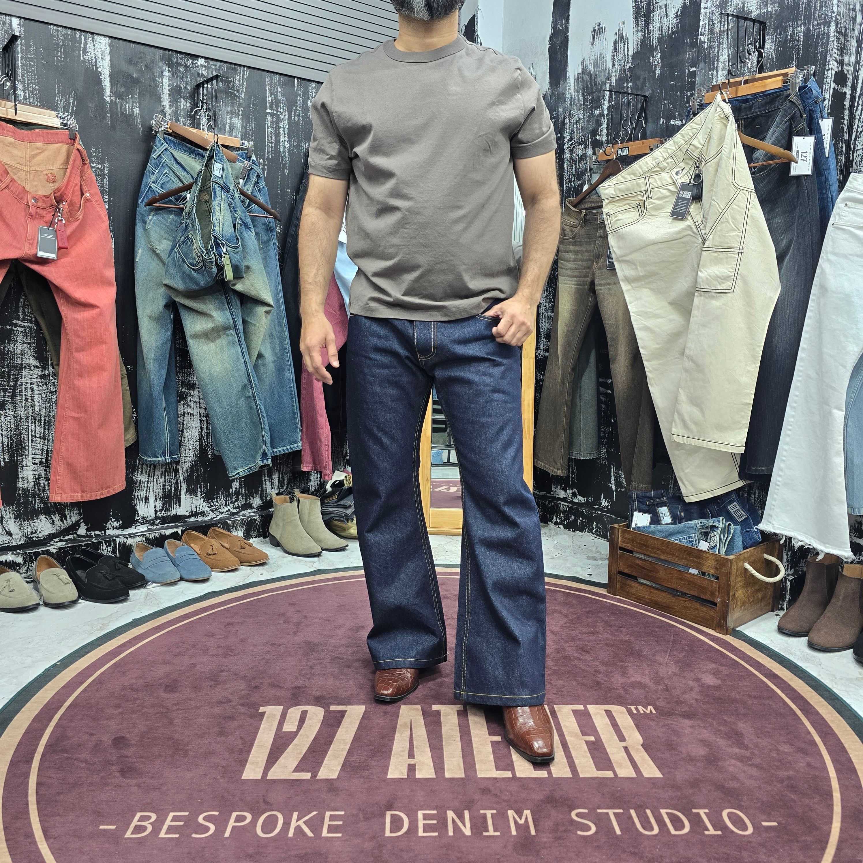 Raw Indigo Classic Bootcut Jeans
