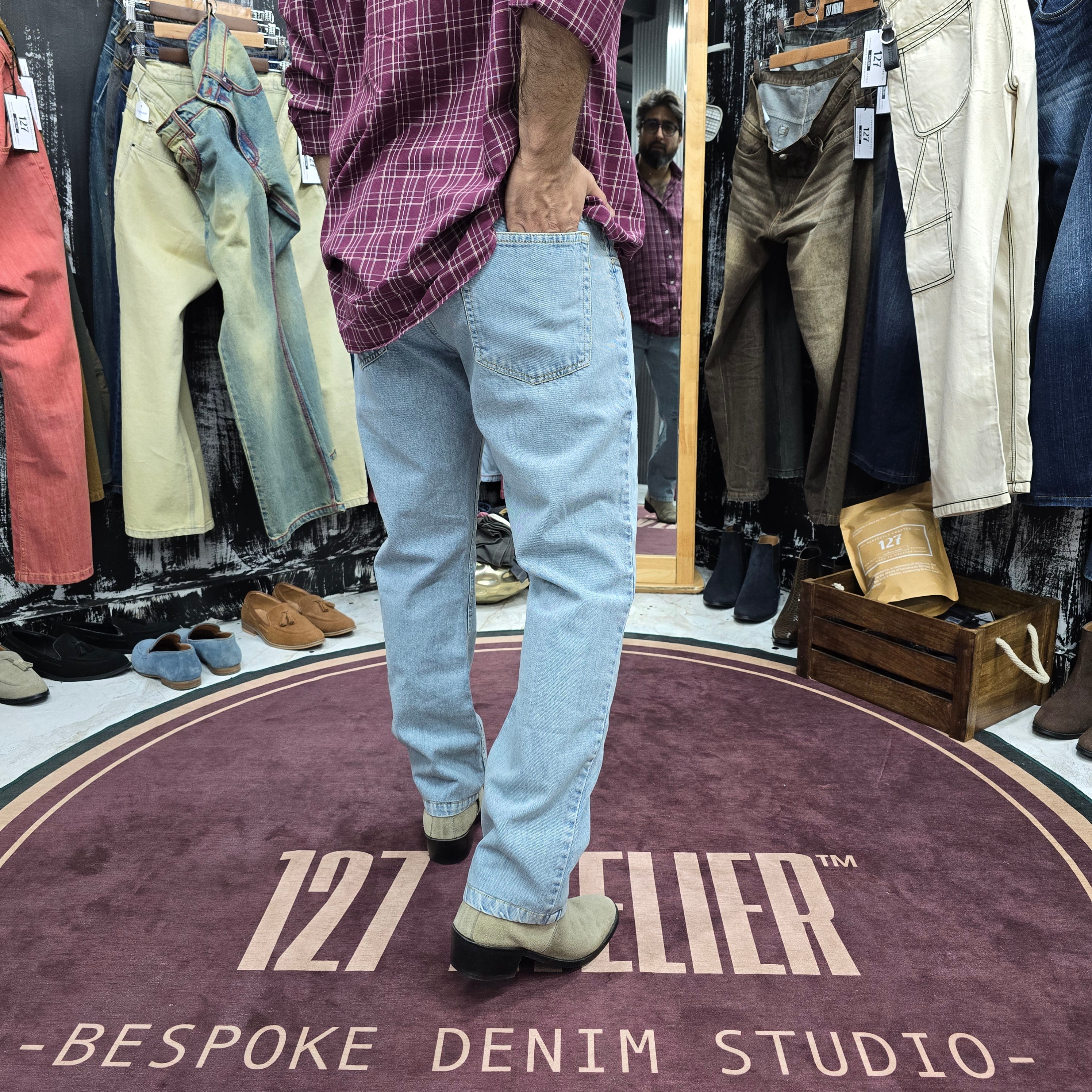 Arctic Distressed Straight Fit Jeans