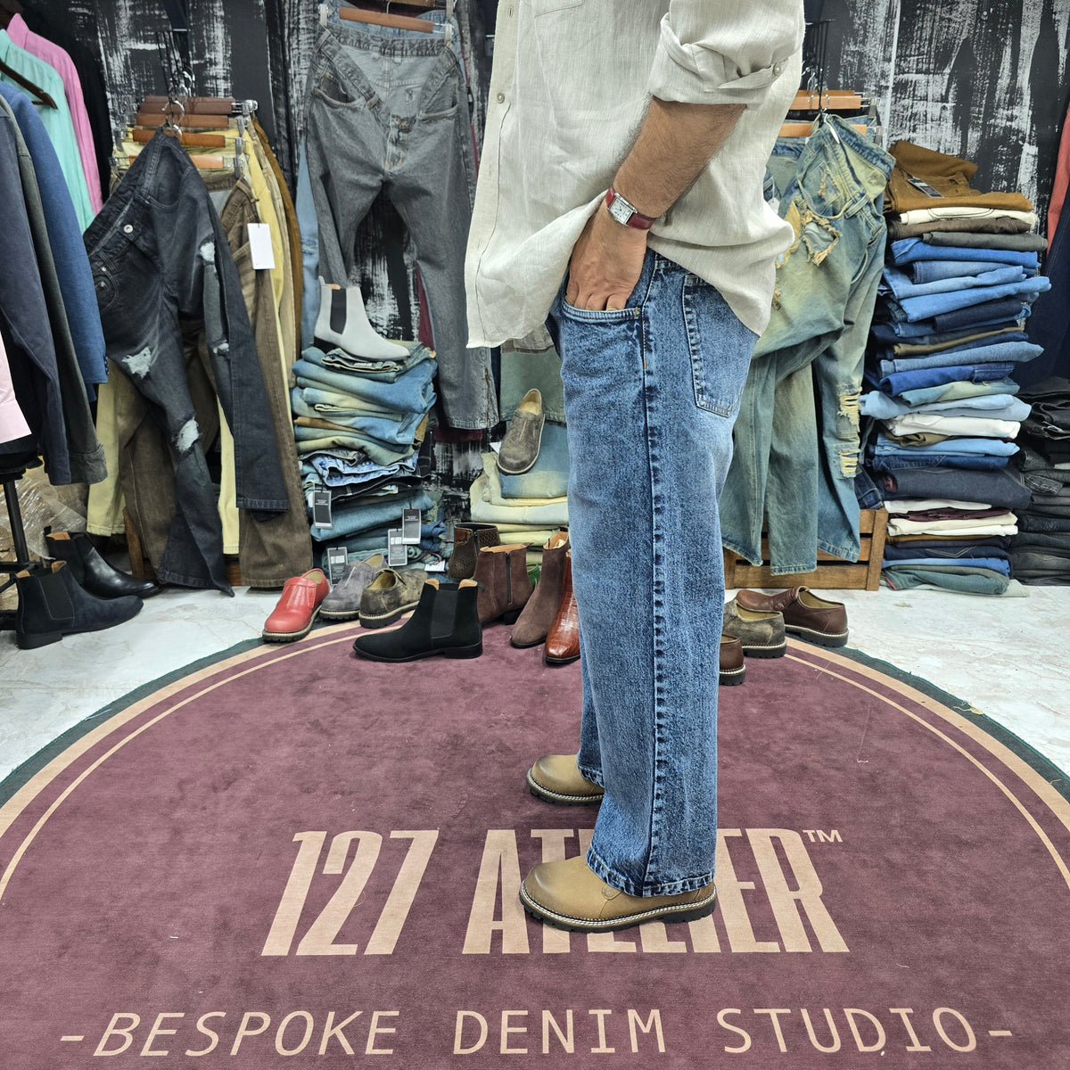 Vintage Blue Wide-Leg Jean