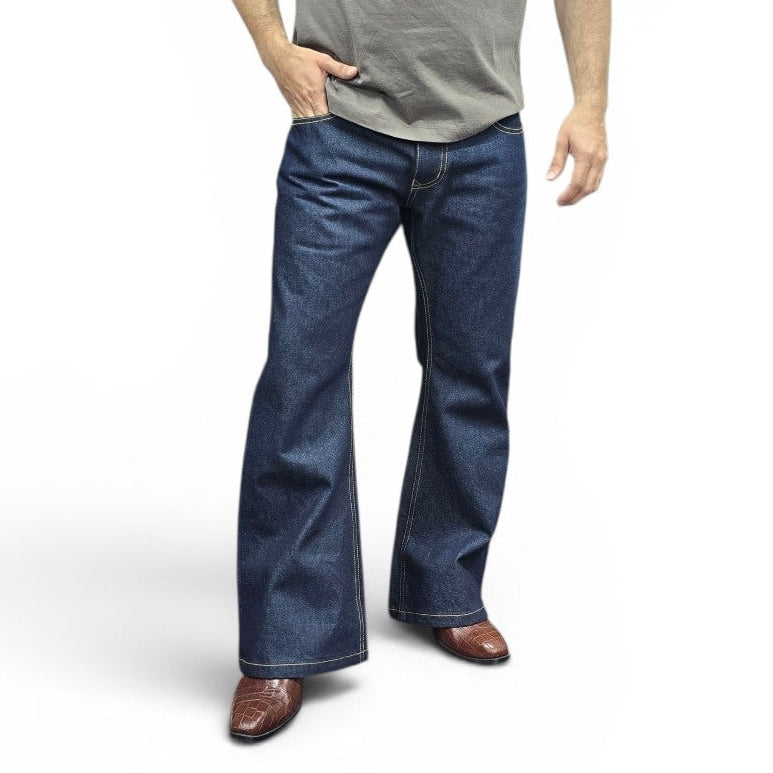 Raw Indigo Classic Bootcut Jeans