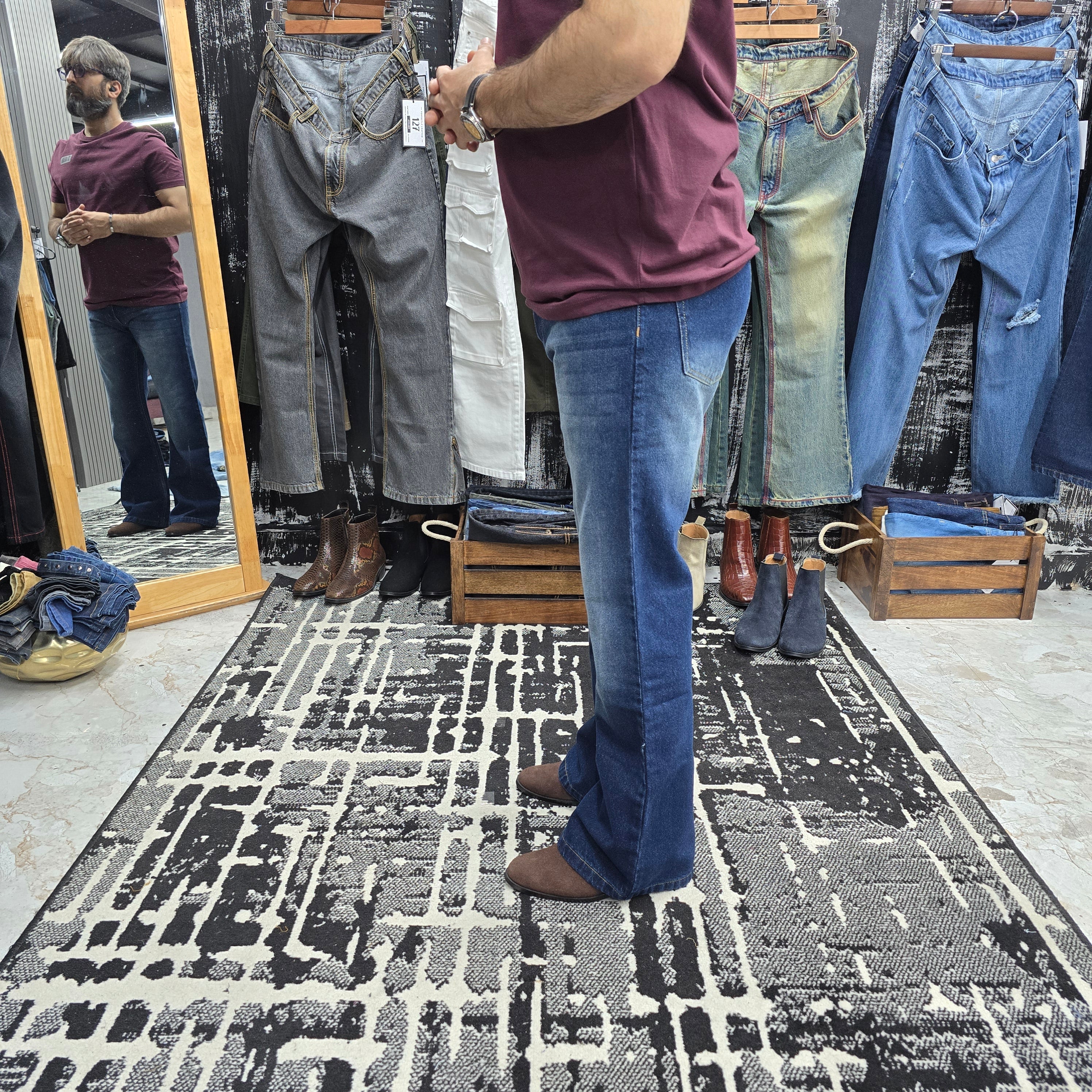 Midnight Fade Bootcut Jeans