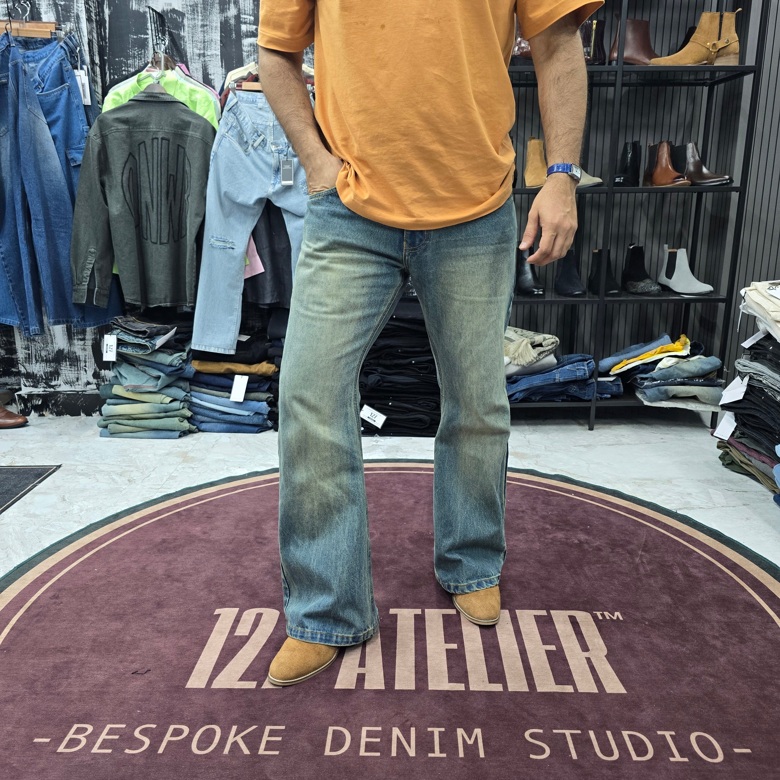Vintage Sky Fade Bootcut Jeans