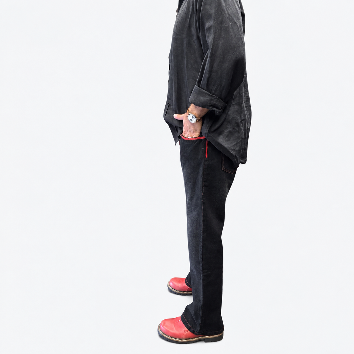The Black Crimson Edge Jean