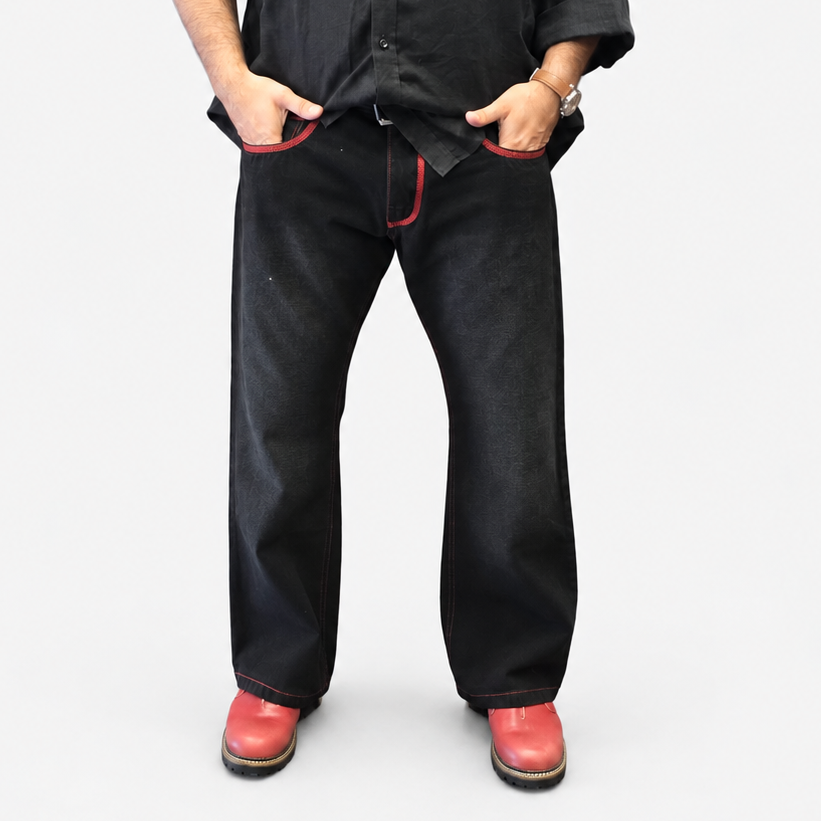 The Black Crimson Edge Jean
