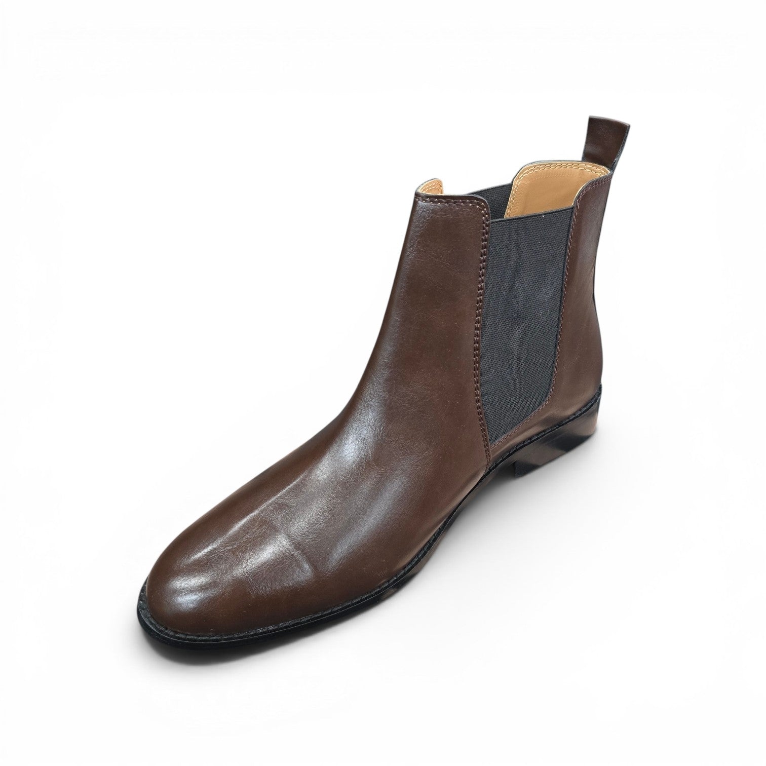 Dark Brown Leather Chelsea