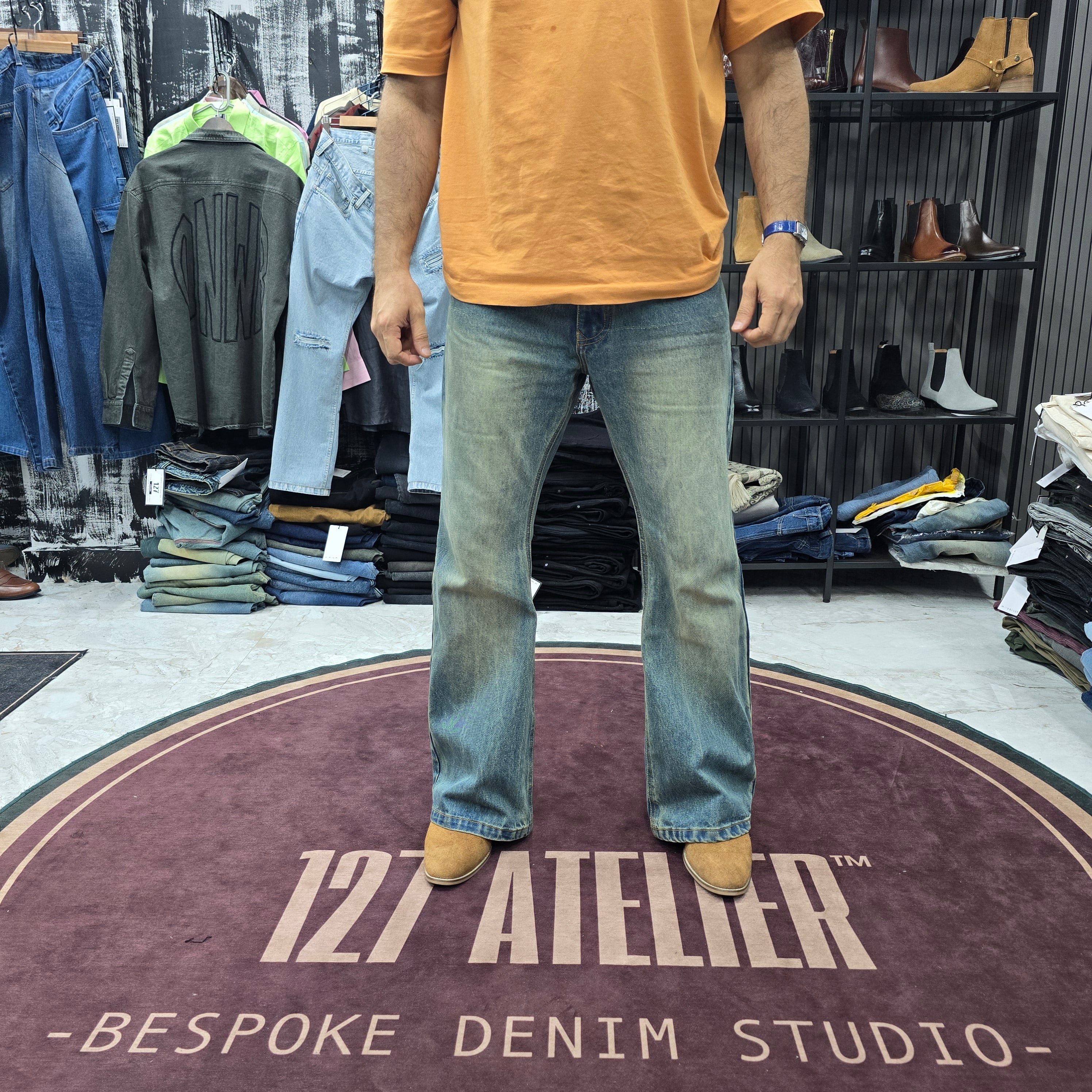 Vintage Sky Fade Bootcut Jeans