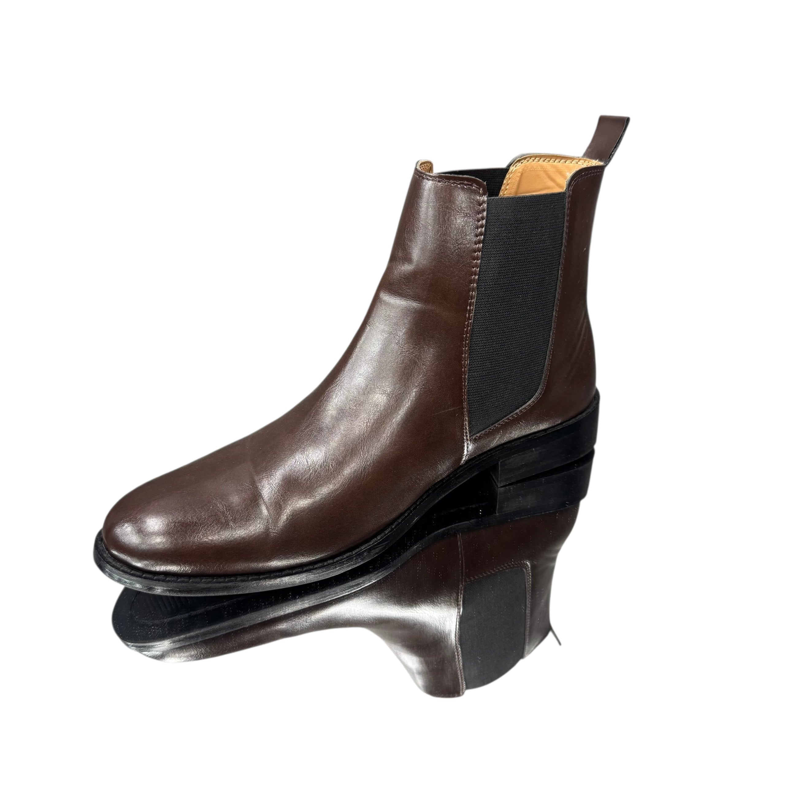Dark Brown Leather Chelsea