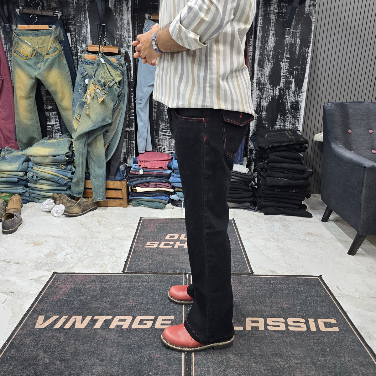 The Crimson Stitch Bootcut Jean