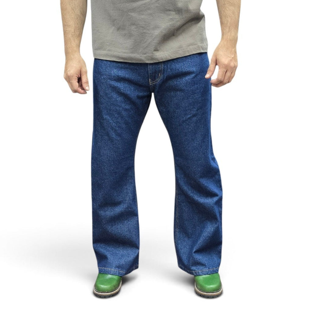 Classic Bootcut Jeans In Deep Indigo Wash